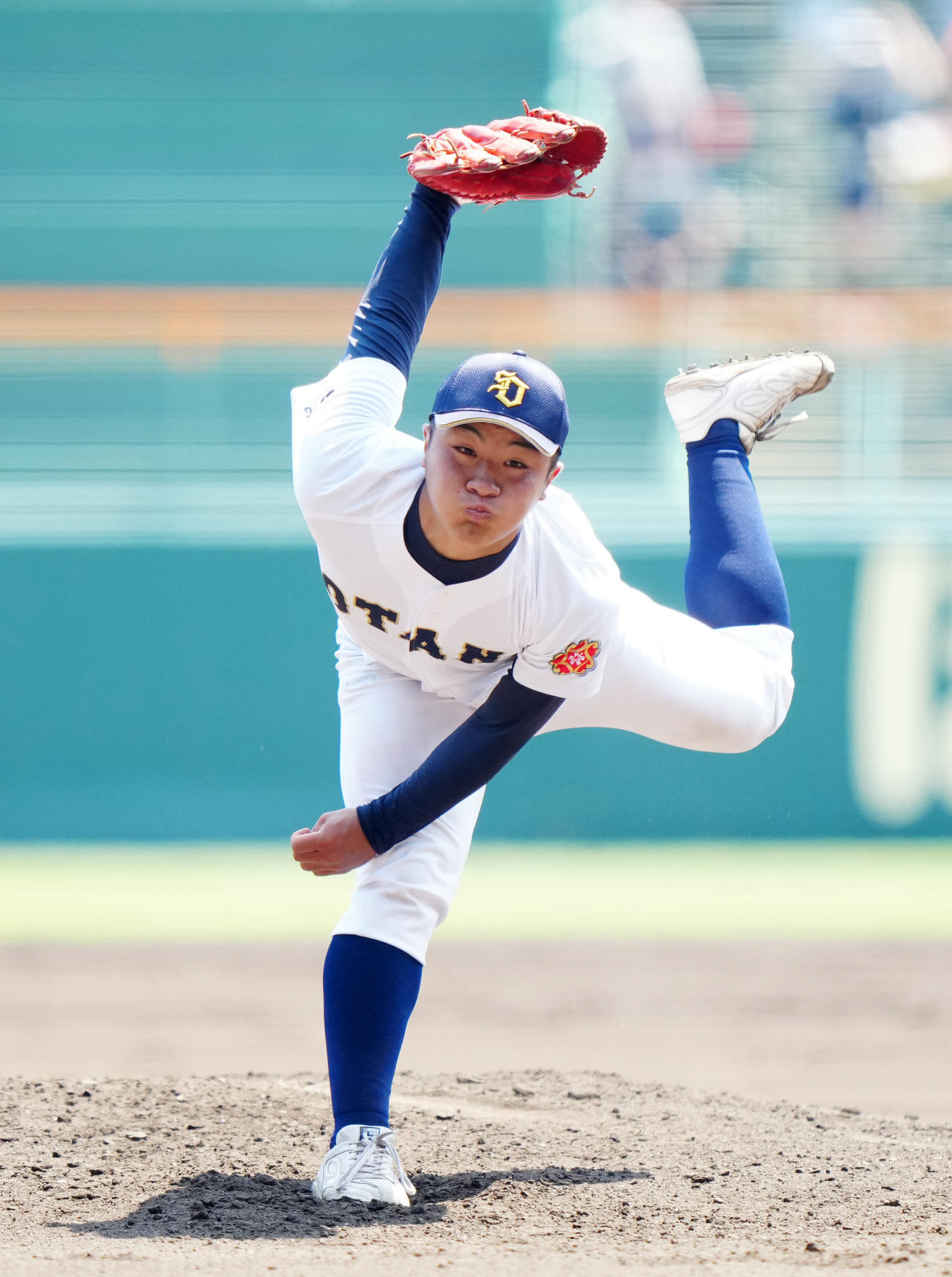 札幌大谷対二松学舎大付　札幌大谷先発の森谷（撮影・江口和貴）