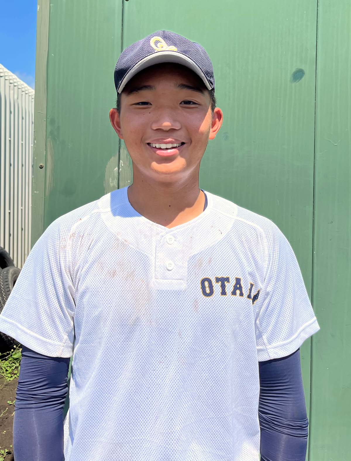 三塁へコンバート予定の札幌大谷・樹神（撮影・永野高輔）