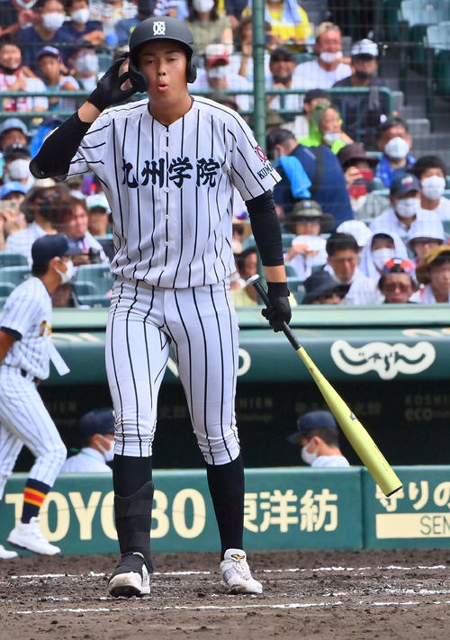 甲子園 九州学院が12年ぶり白星で16強 先発全員19安打で大勝 村上弟は長打2本 高校野球夏の甲子園写真ニュース 日刊スポーツ 甲子園 九州学院が12年ぶり白星で16強 先発全員19安打で大勝 村上弟は長打2本 高校野球夏の甲子園写真ニュース 日刊スポーツ