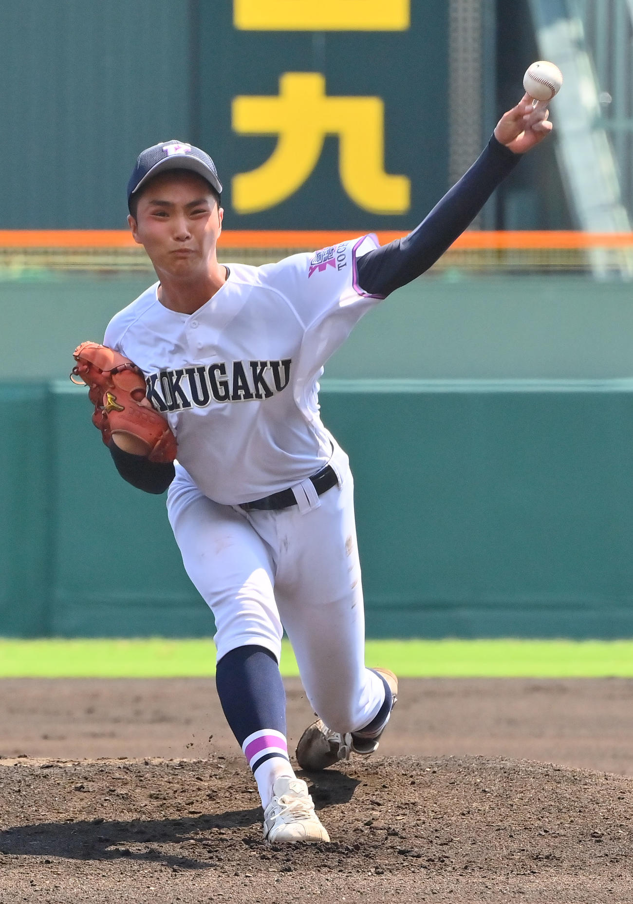 国学院栃木先発の中沢康達（撮影・和賀正仁）
