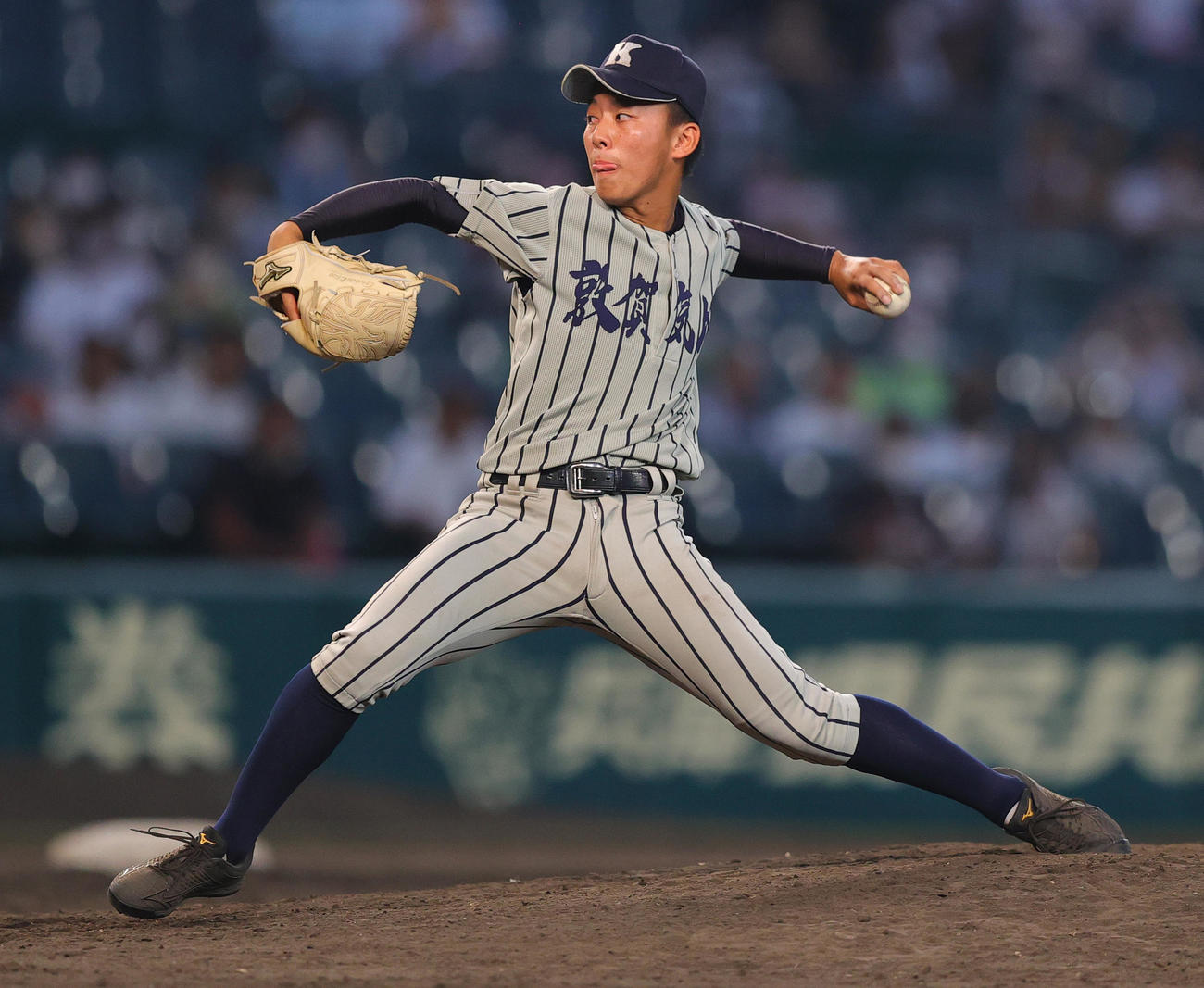 力投する敦賀気比・清野仁楽（撮影・野上伸悟）