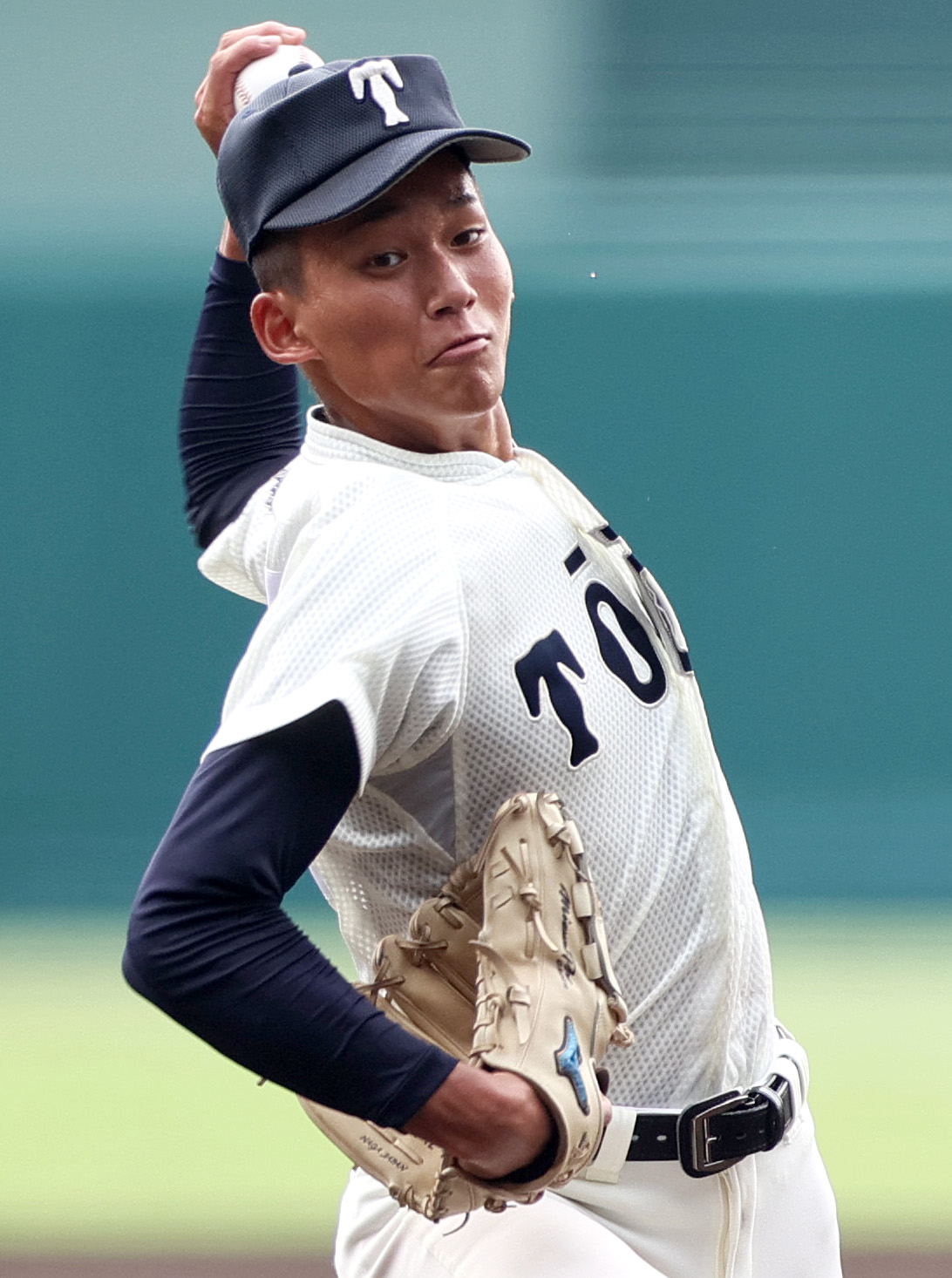 大阪桐蔭対聖望学園　大阪桐蔭先発の前田（撮影・上山淳一）