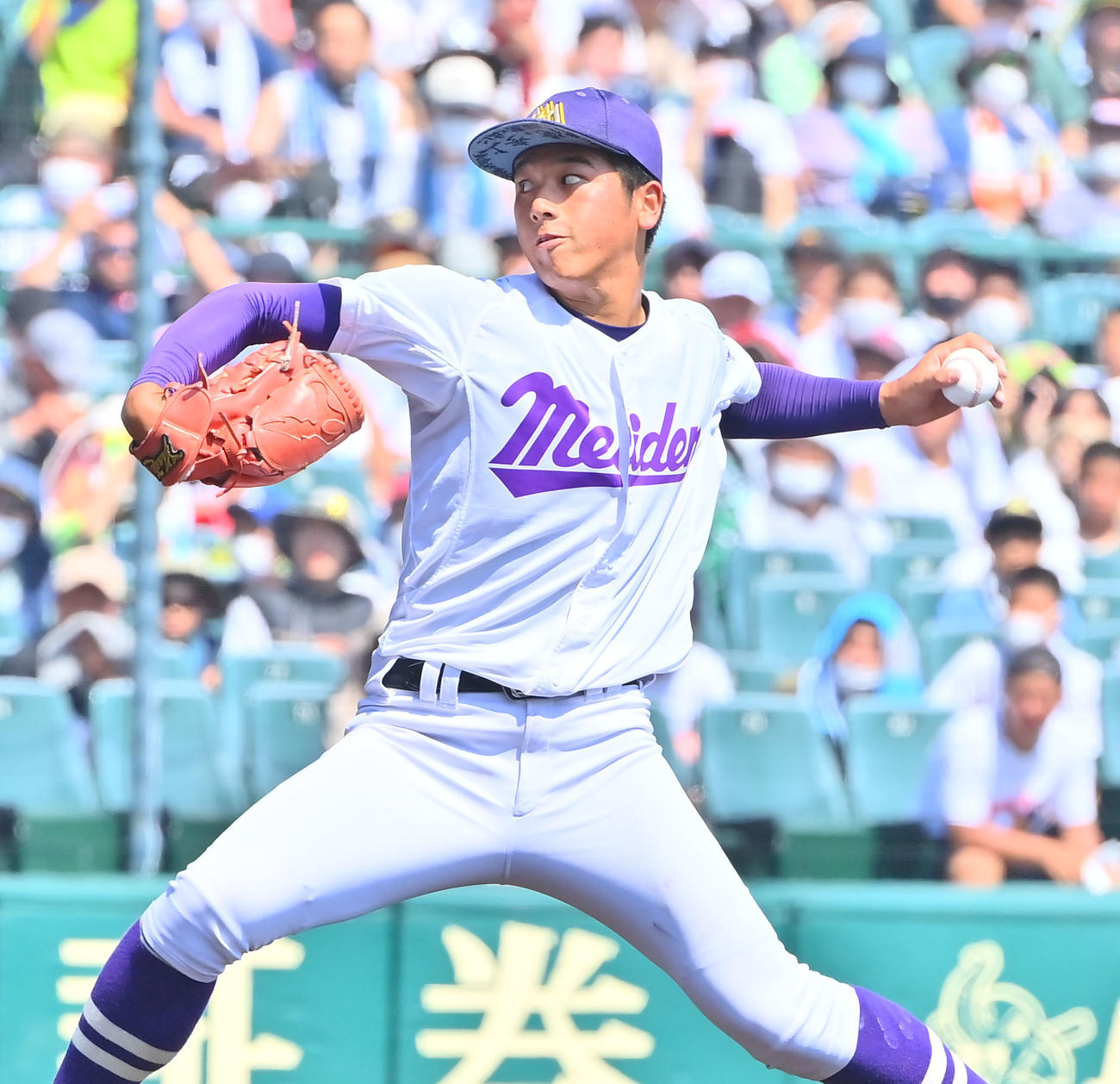 明豊対愛工大名電　愛工大名電の先発・有馬（撮影・和賀正仁）