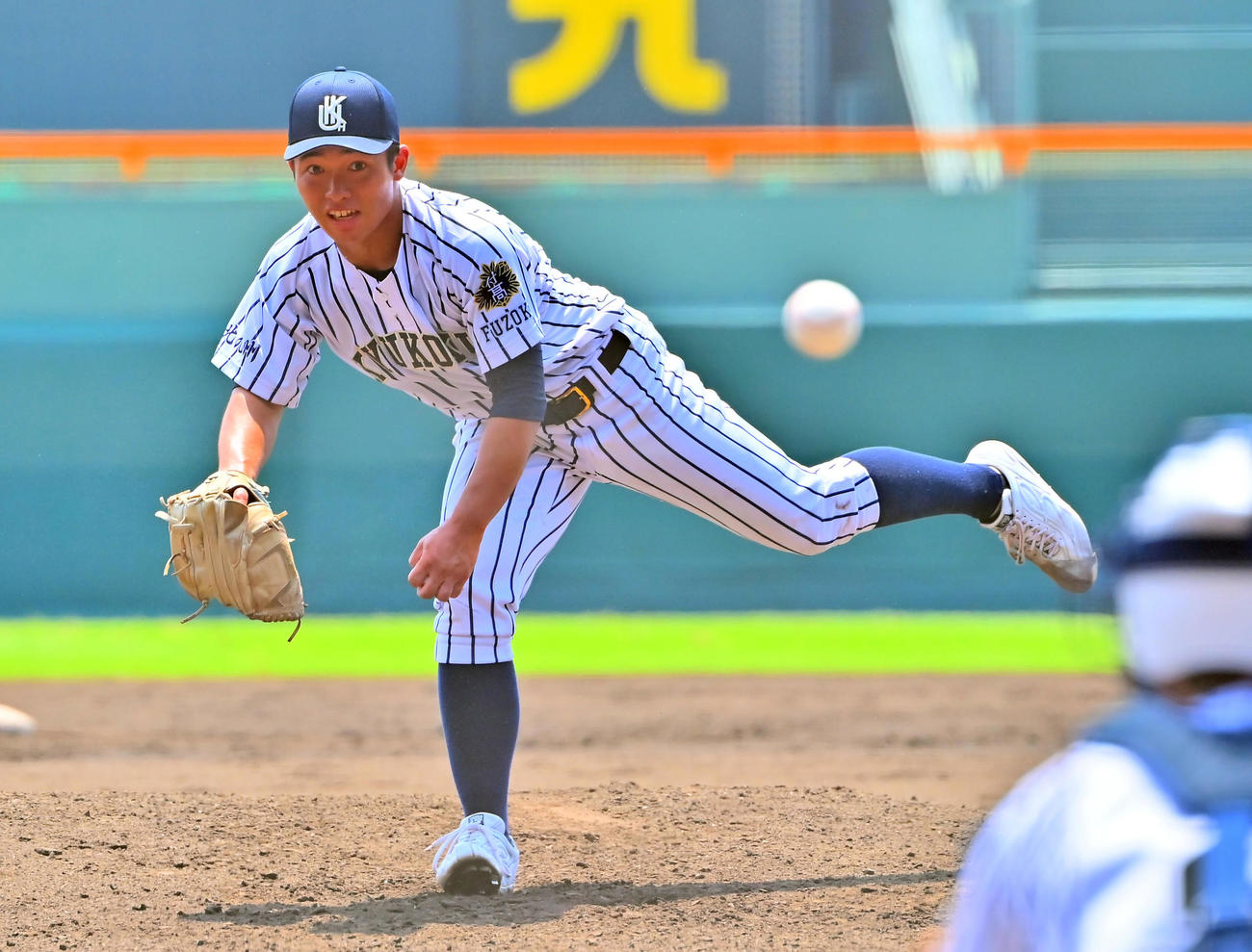 高松商対九州国際大付　九州国際大付の先発・香西（撮影・和賀正仁）