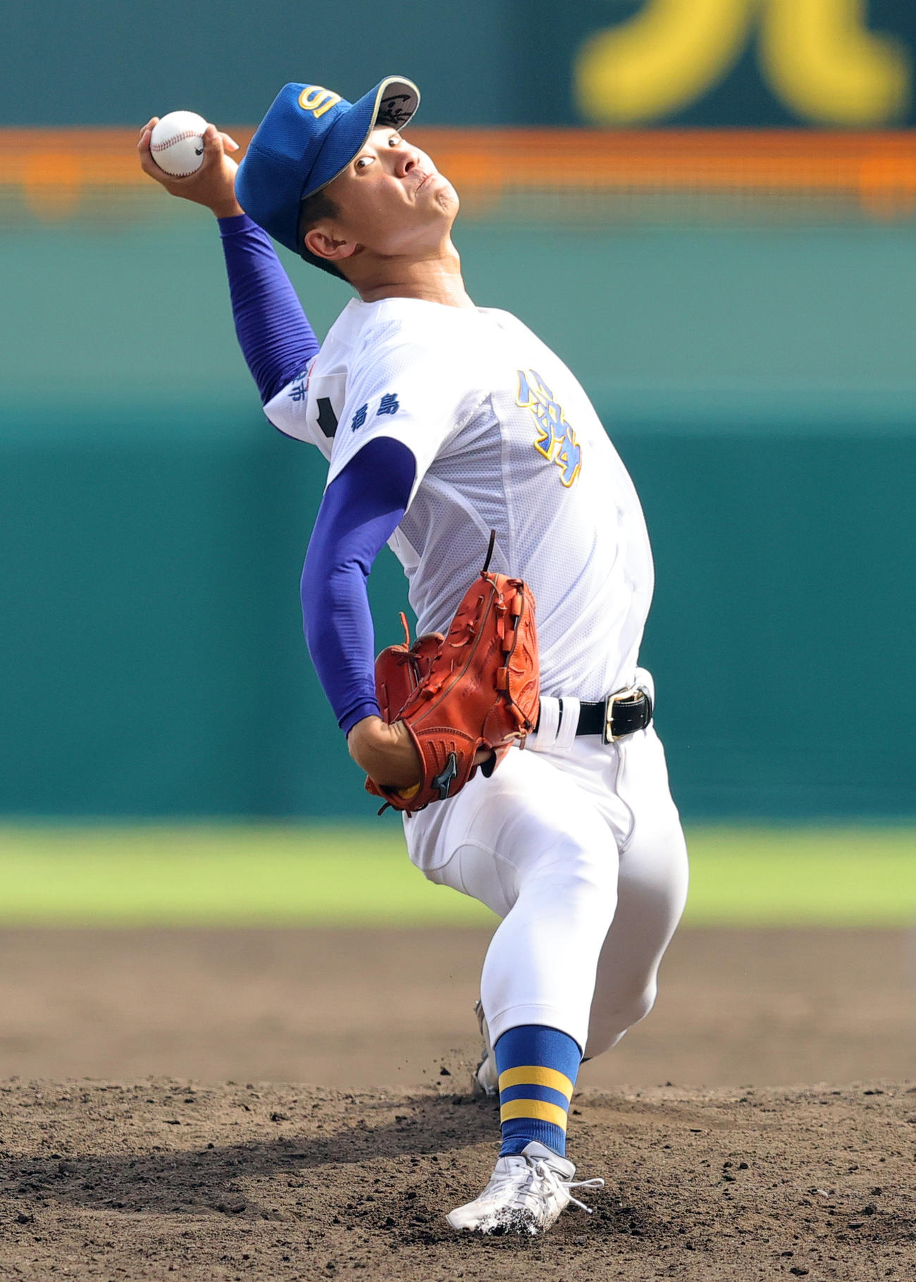 聖光学院対敦賀気比　力投する聖光学院・小林剛（撮影・野上伸悟）