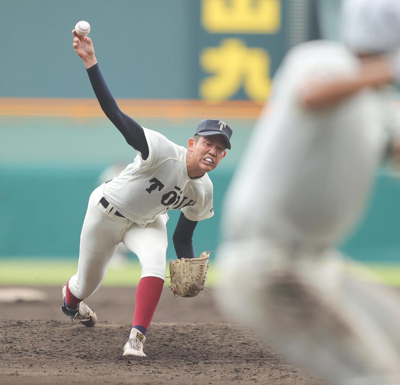二松学舎大付対大阪桐蔭　完封で8強入りを決めた大阪桐蔭・川原（撮影・野上伸悟）