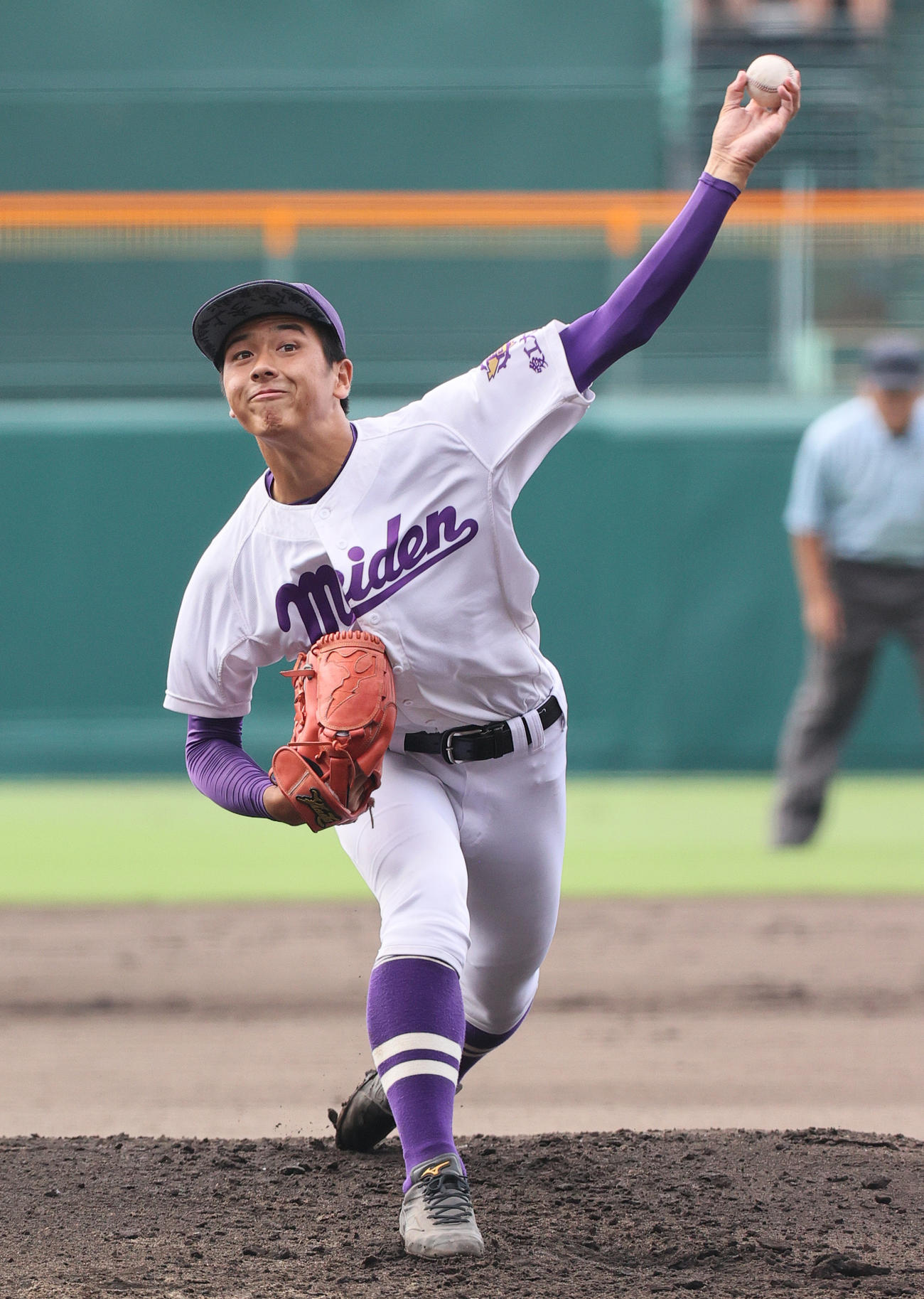 愛工大名電対仙台育英　愛工大名電先発の有馬（撮影・上山淳一）