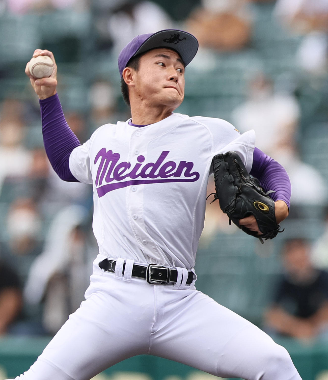 愛工大名電対仙台育英　3回に登板する愛工大名電の岩瀬（撮影・上山淳一）