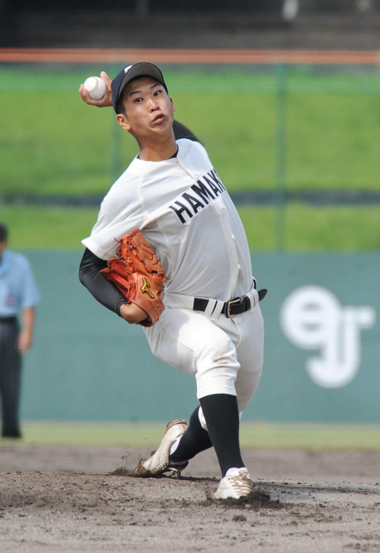 4安打完封した浜松工の村松幸　