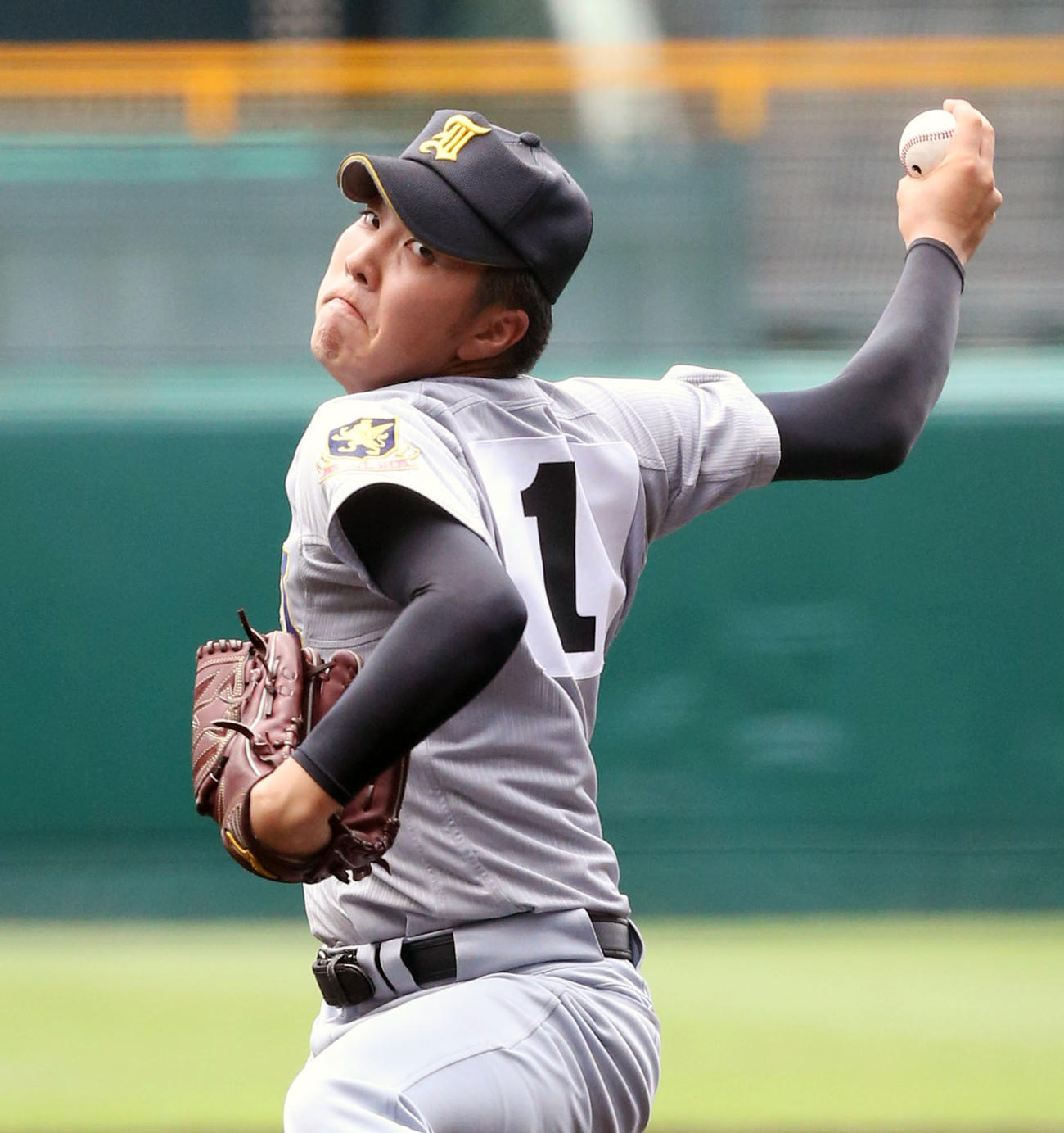 仙台育英時代の佐藤世那さん（2015年8月14日撮影）