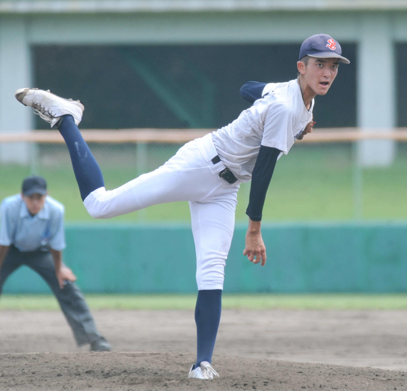5安打2失点で完投した聖隷クリストファーの川名