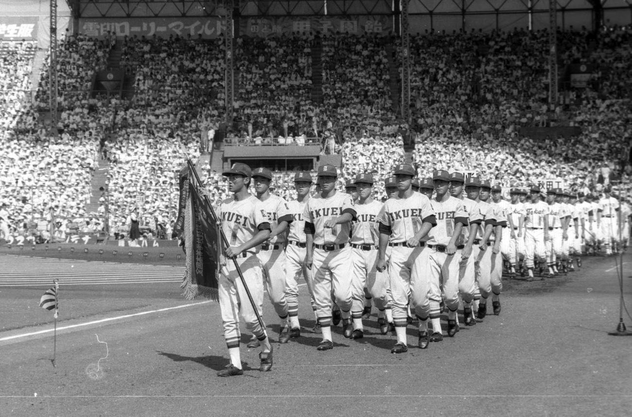 86年、竹田監督を招へいし、5年ぶり8度目の出場を果たした仙台育英ナイン