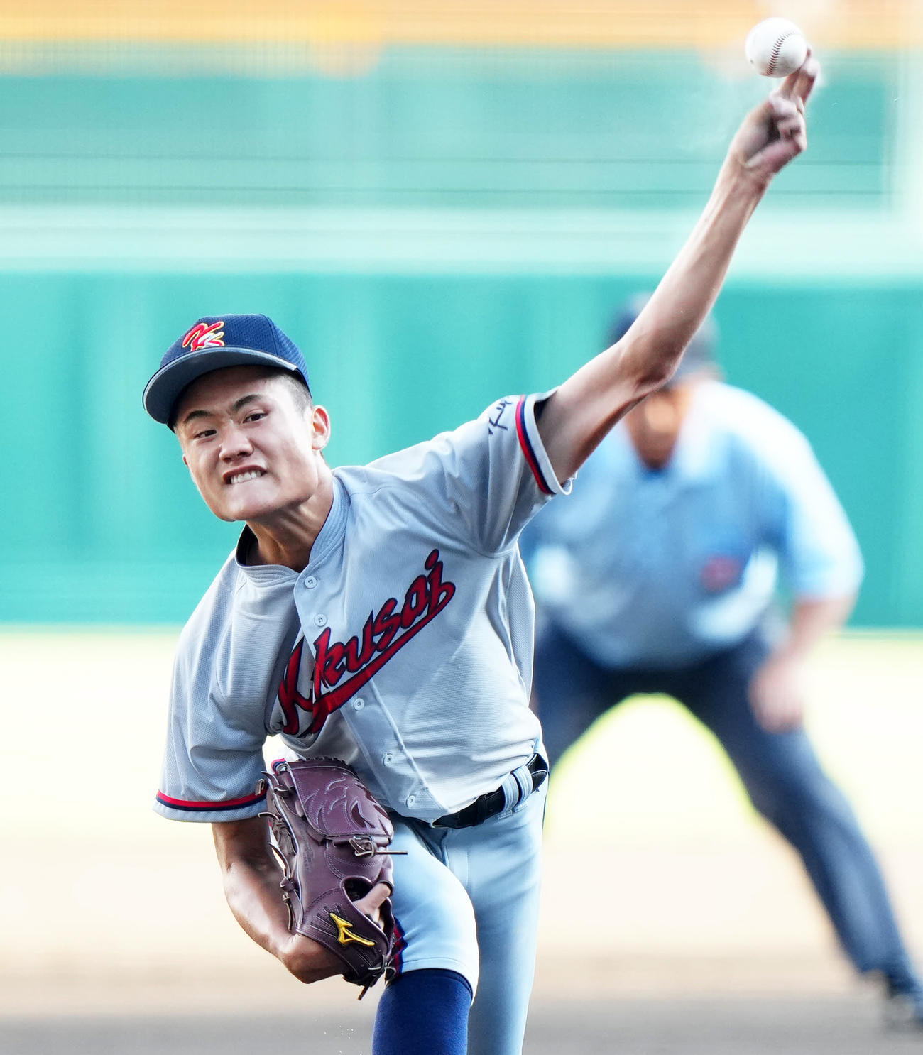 今夏甲子園で力投する京都国際・森下瑠大（8月6日撮影・江口和貴）