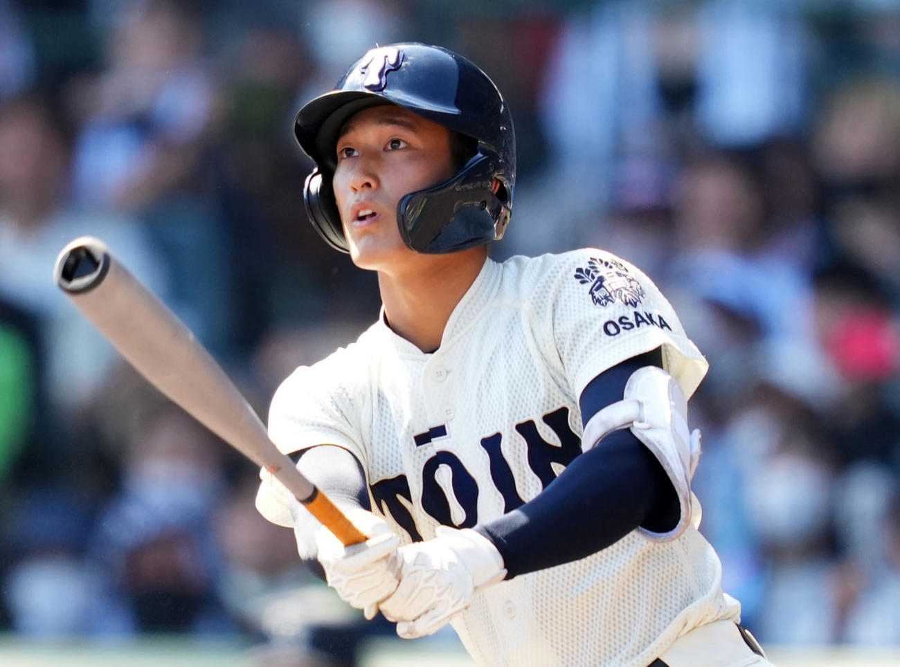 大阪桐蔭・松尾（2022年8月18日撮影）