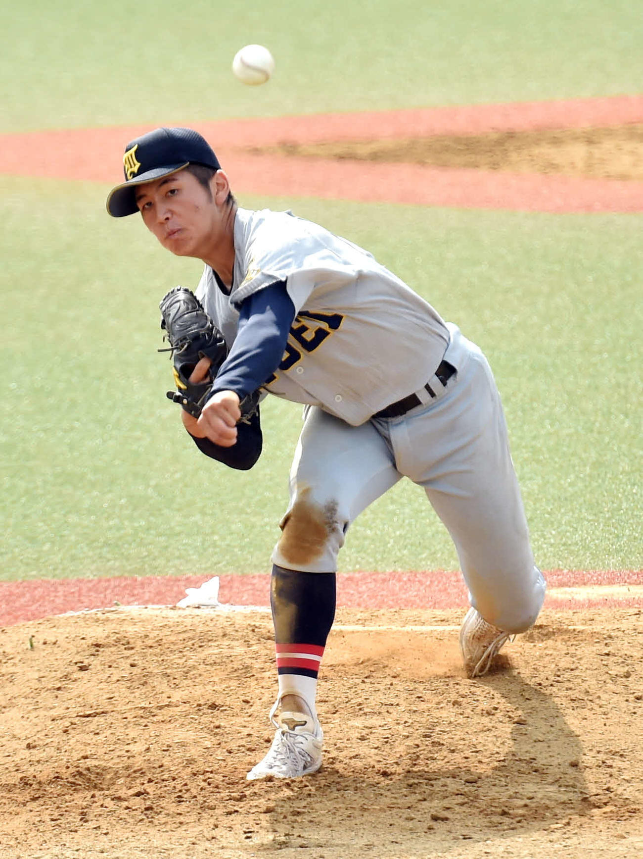 4回を無失点に抑えた仙台育英・仁田