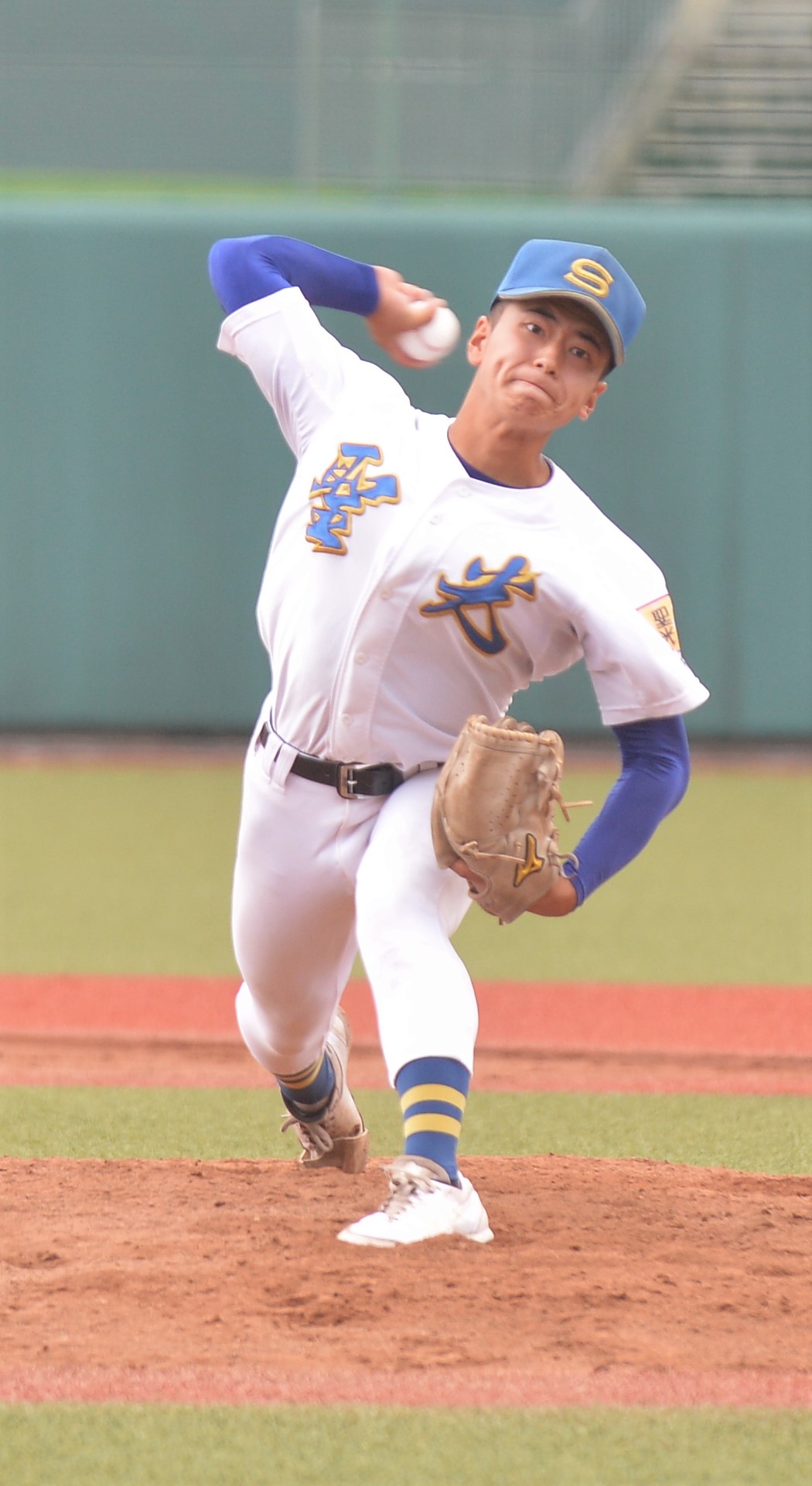 先発した聖光学院・星名（撮影・佐藤究）