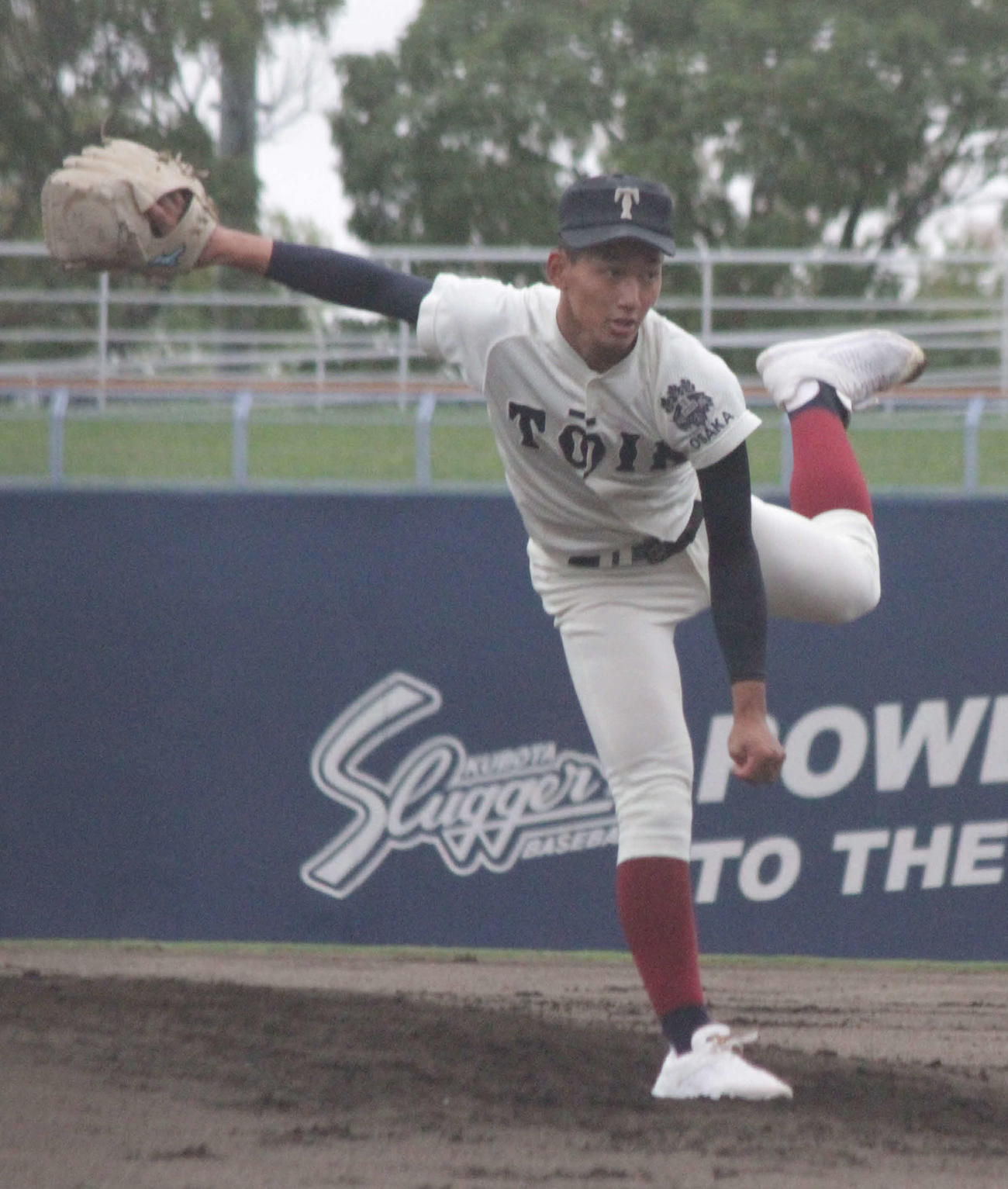 履正社対大阪桐蔭　大阪桐蔭・前田は13奪三振で完封勝利を挙げる（撮影・酒井俊作）