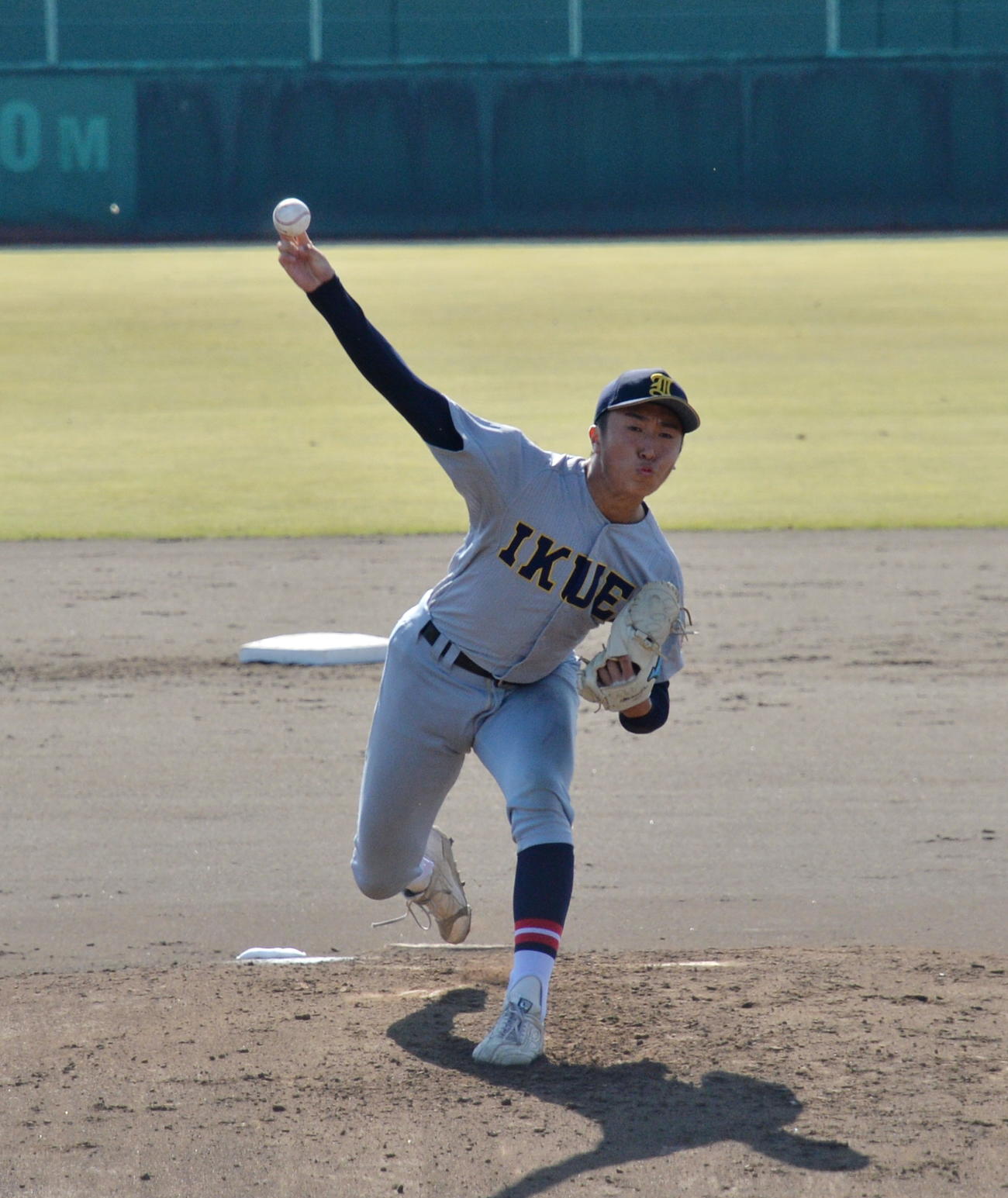 仙台育英対東北　仙台育英の先発は湯田（撮影・濱本神威）