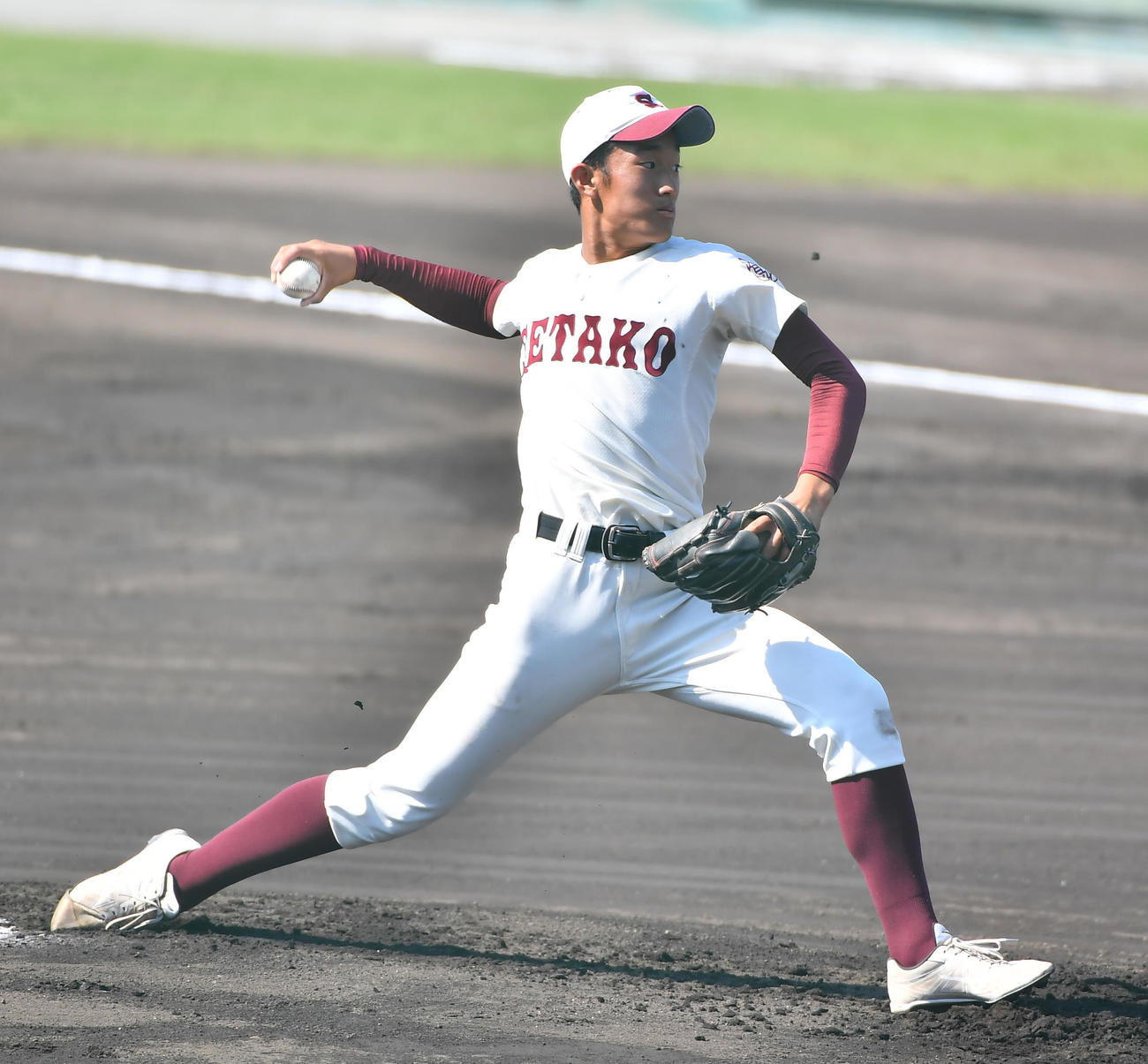 履正社対瀬田工　瀬田工先発の吉田（撮影・清水貴仁）