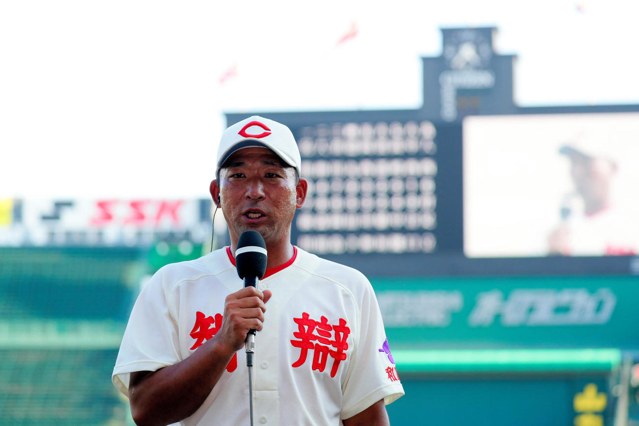 智弁和歌山・中谷仁監督（2021年8月29日撮影）