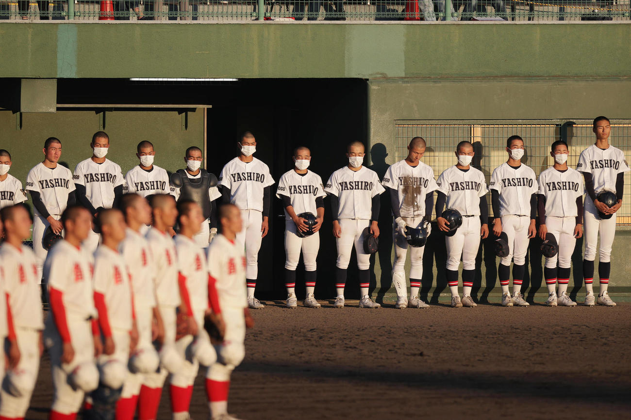 10月30日、近畿大会準々決勝で智弁和歌山にコールド負けを喫した社
