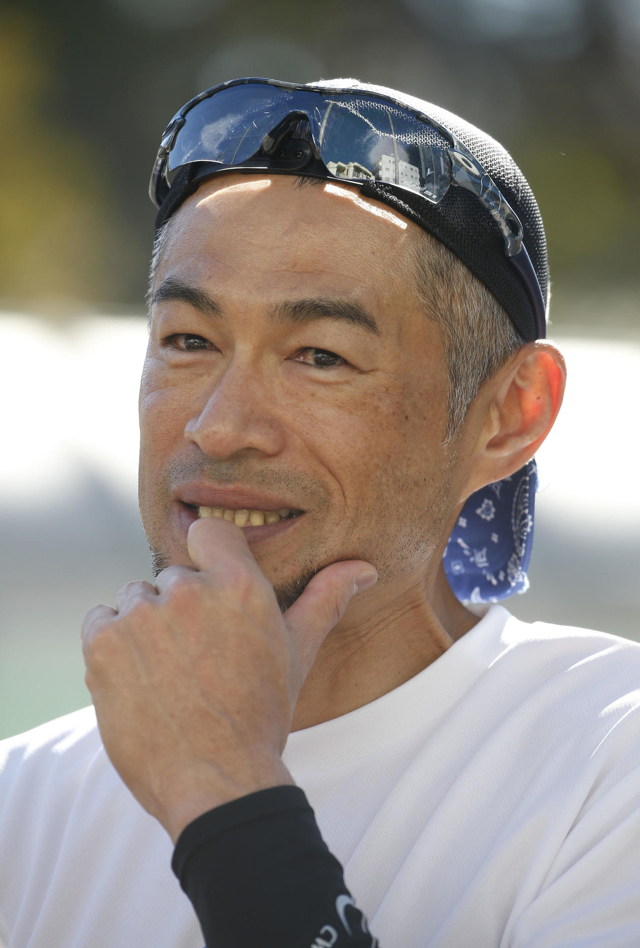 指導を終え、感想を語るイチロー氏（代表撮影）