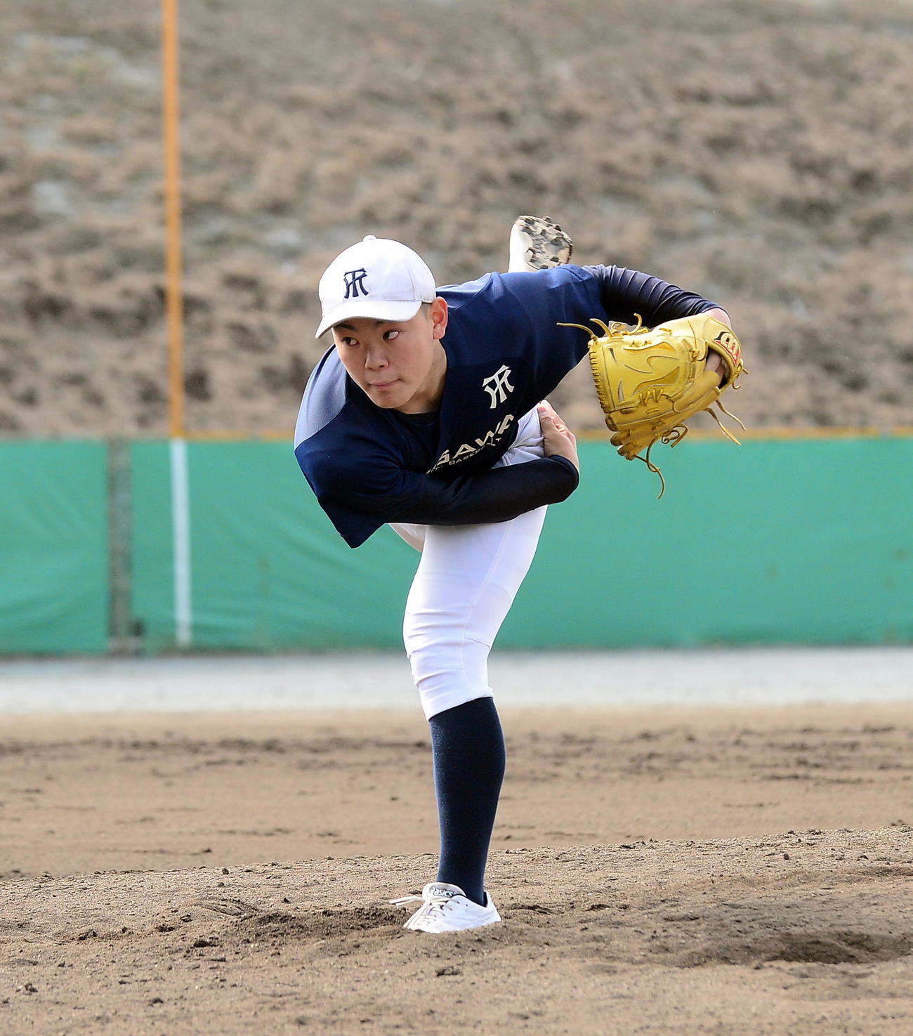 紅白戦で好投した常葉大菊川・小沢