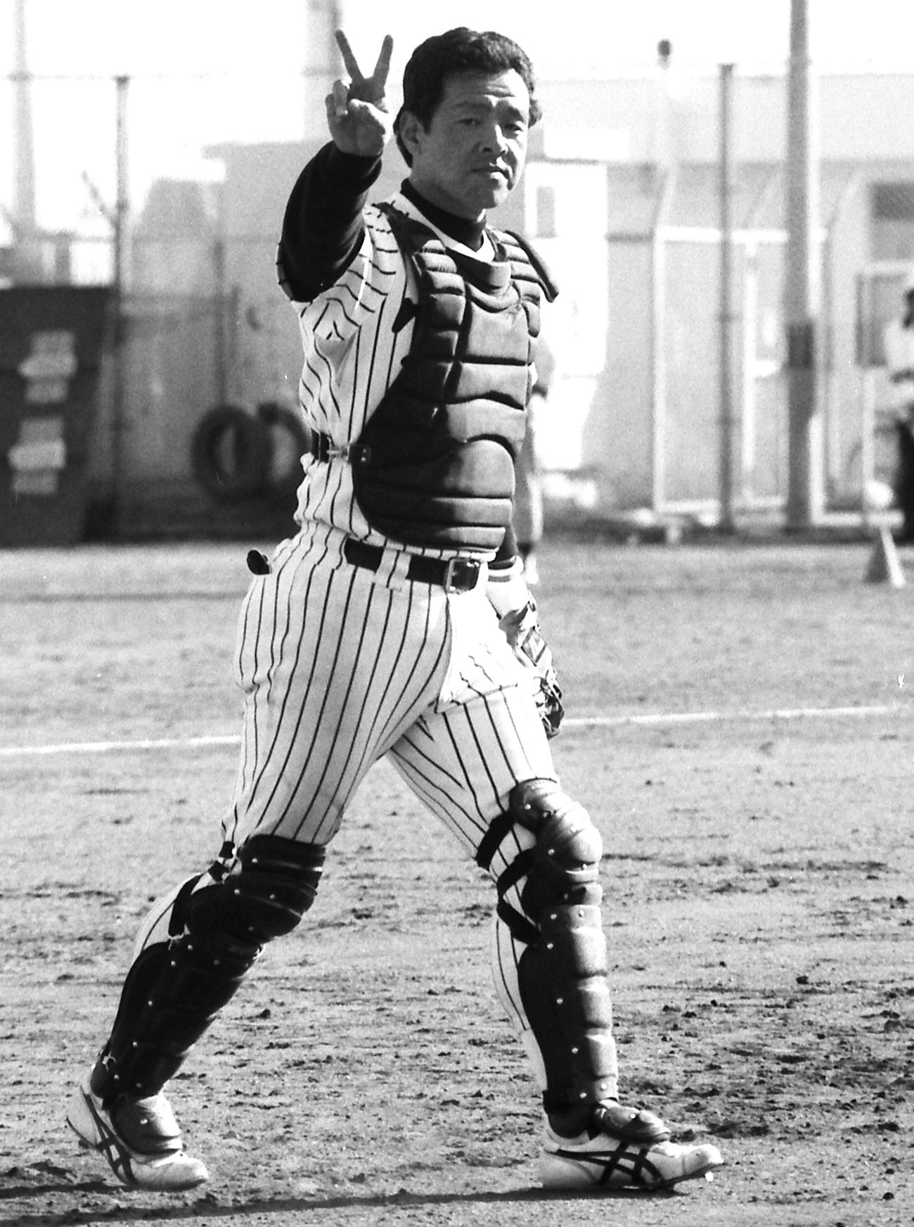 阪神時代の山川猛氏（86年2月12日撮影）