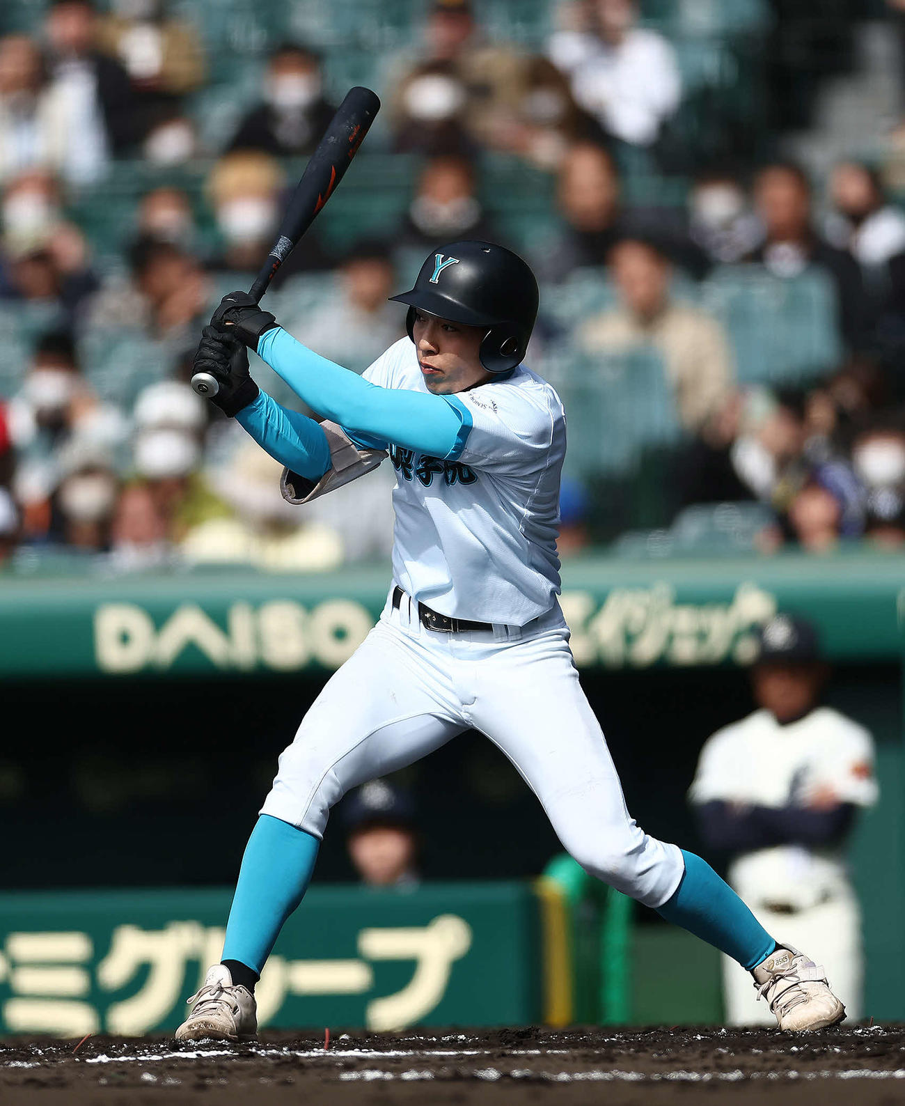 光対山梨学院　2回裏山梨学院1死三塁、二ゴロを放ち同点とする大森（撮影・河田真司）