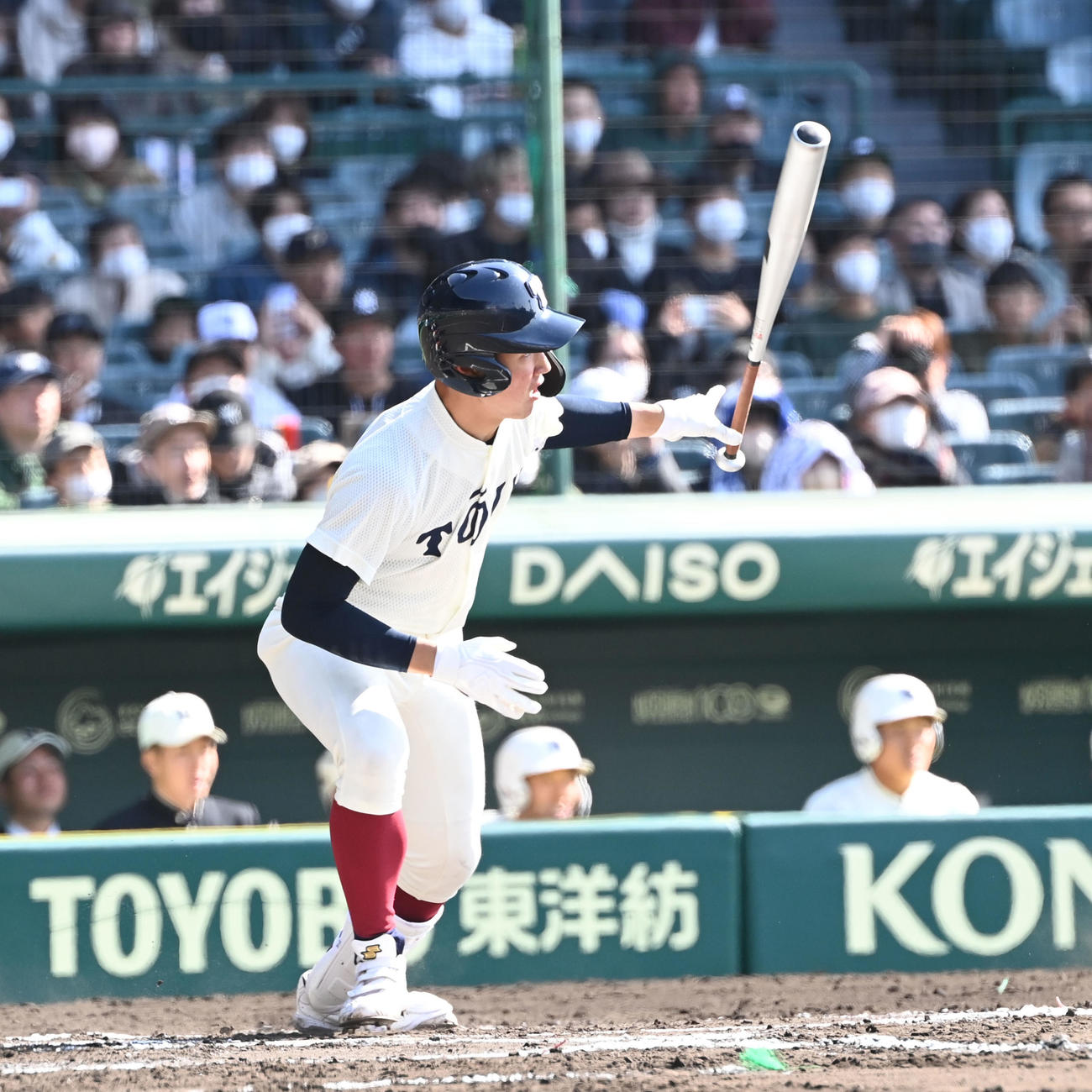 大阪桐蔭・小川大地（2023年3月28日撮影）