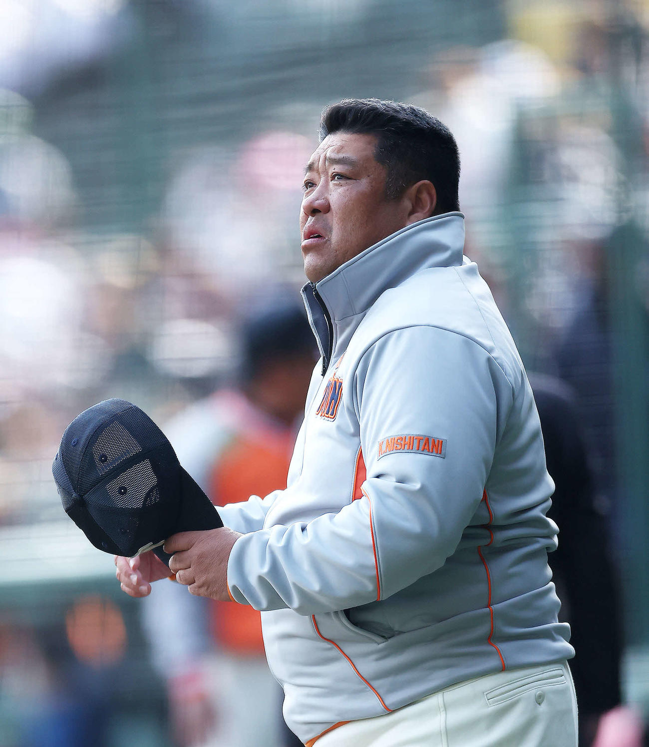 東海大菅生対大阪桐蔭　東海大菅生に勝利し準決勝進出を決めた大阪桐蔭・西谷監督（撮影・河田真司）