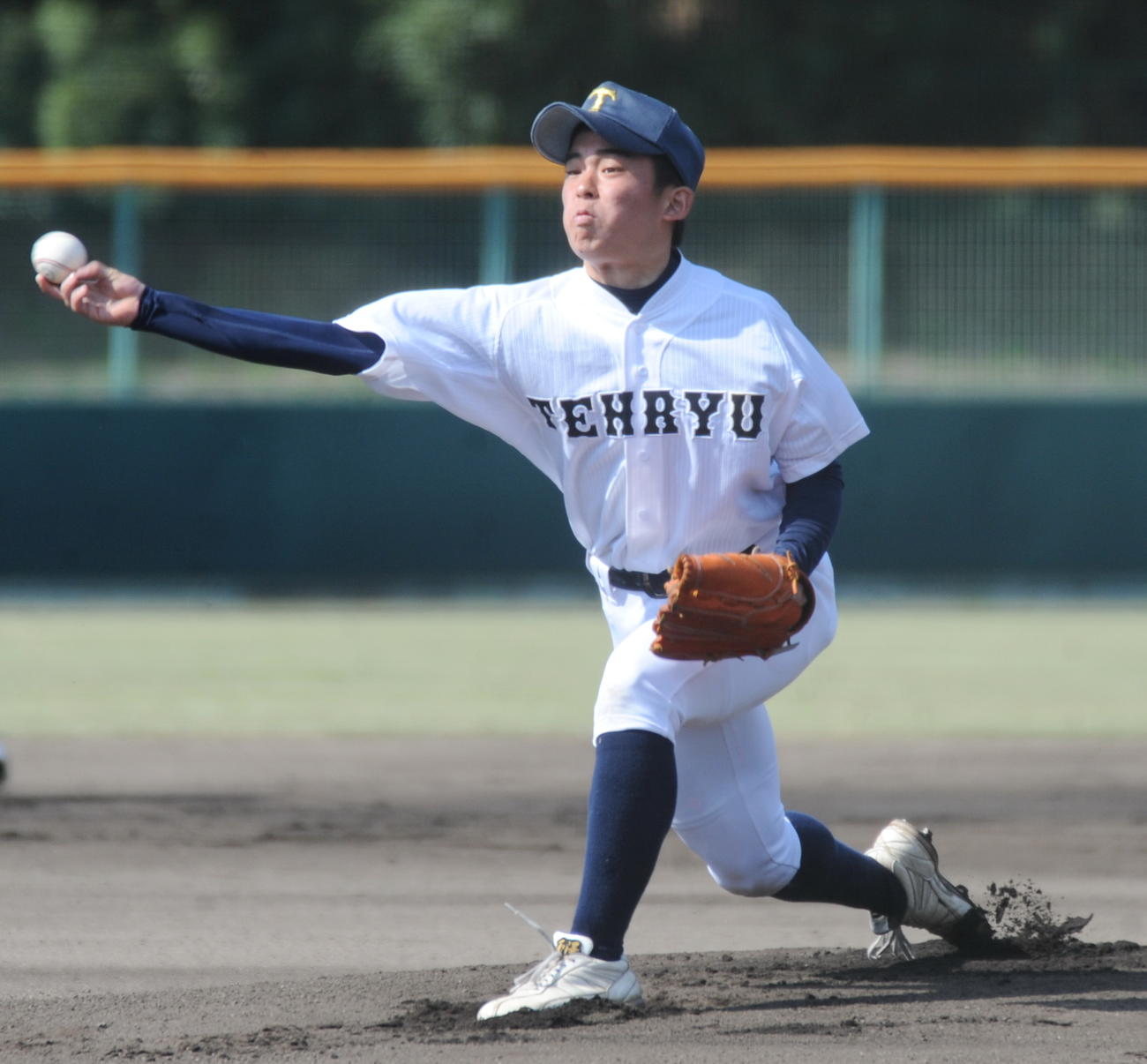 9回を完投した天竜の藤田　