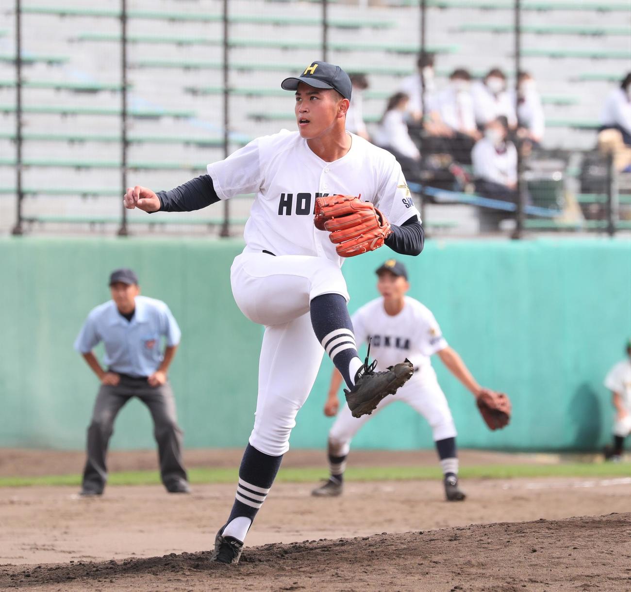 北海・熊谷陽輝（22年10月3日撮影）