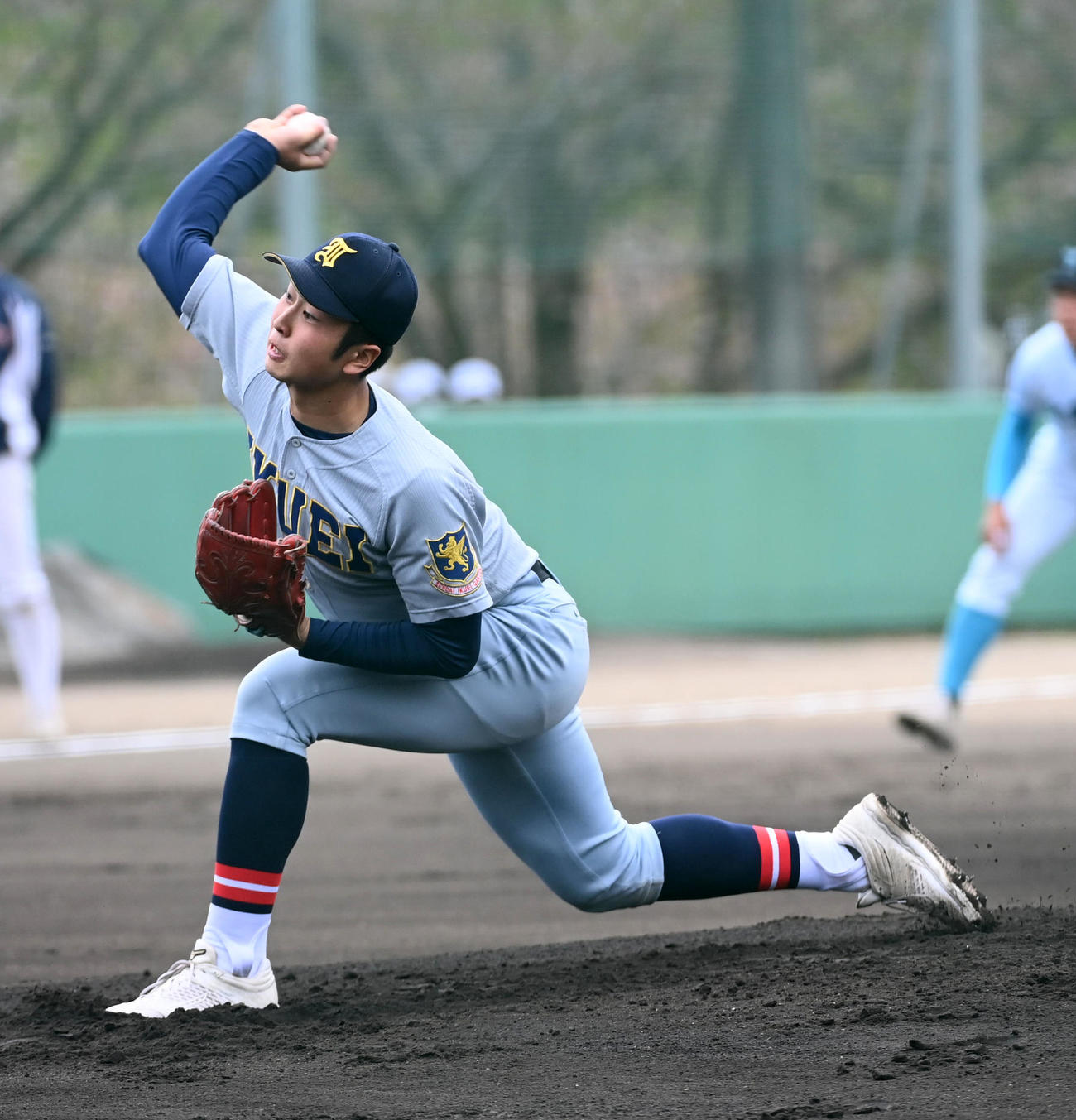 紅白戦第1試合　紅白戦に登板したの仙台育英・高橋煌（撮影・前岡正明）