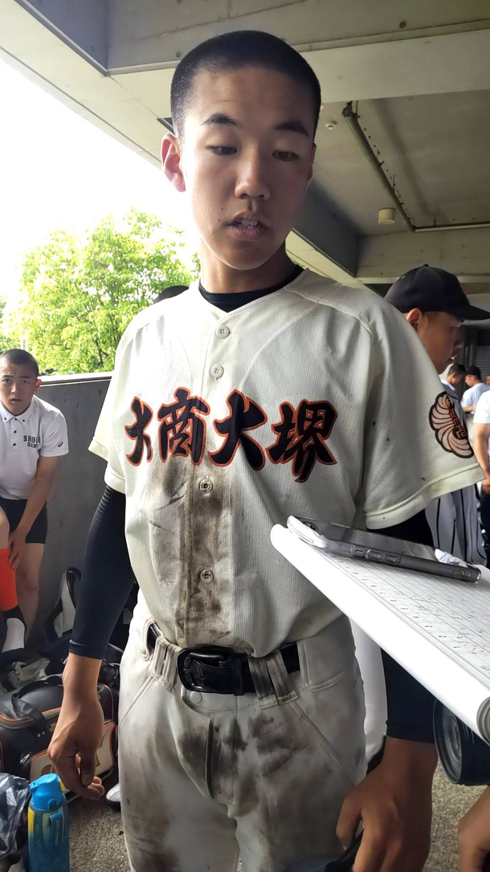 9回途中無失点と好投した大商大堺・植村（撮影・柏原誠）