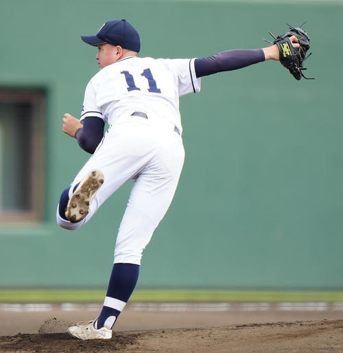 専大松戸対相洋　相洋先発の中島（撮影・江口和貴）