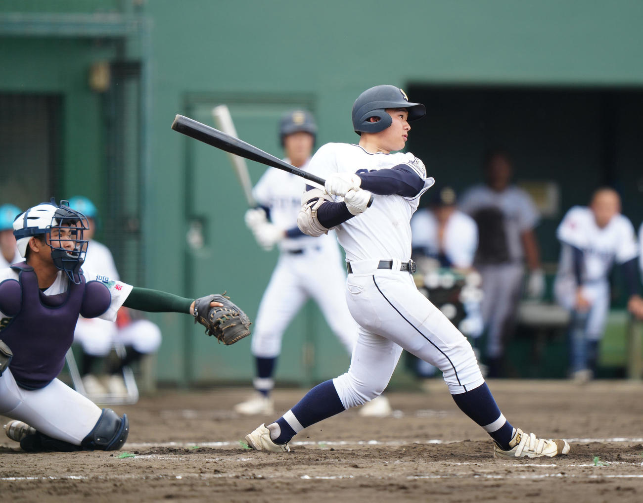専大松戸対相洋　3回裏相洋無死、ソロ本塁打を放つ川嶋（撮影・江口和貴）