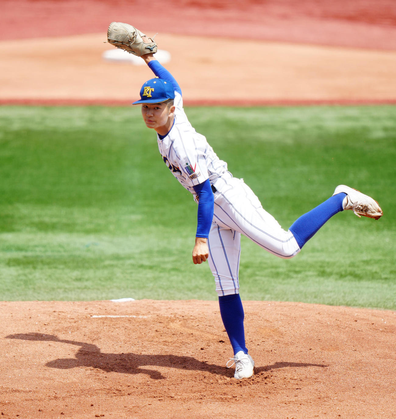 専大松戸対高崎健康福祉大高崎　高崎健康福祉大高崎先発の佐藤龍（撮影・江口和貴）