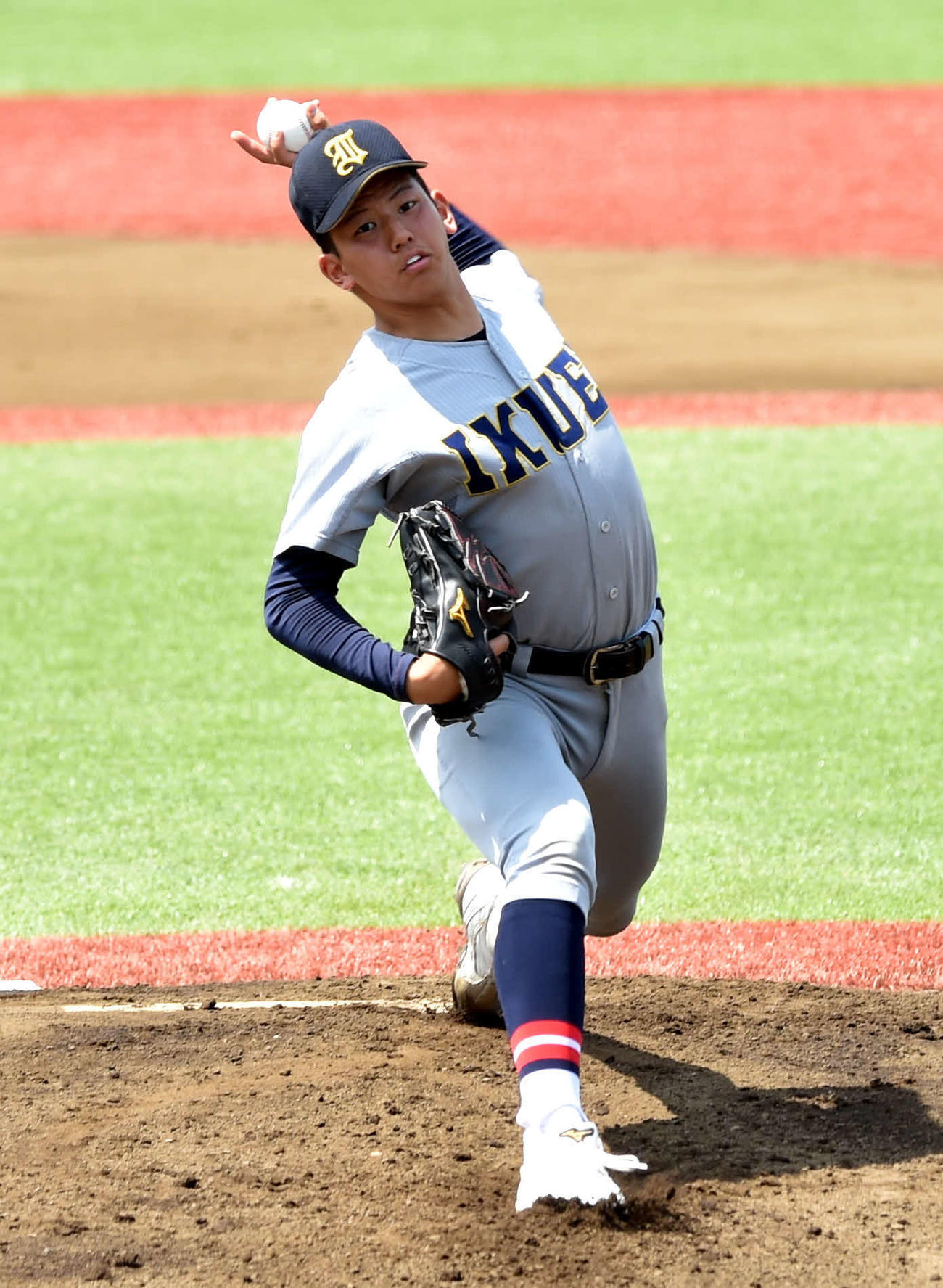 仙台育英対一関学院　力投する仙台育英・田中（撮影・相沢孔志）
