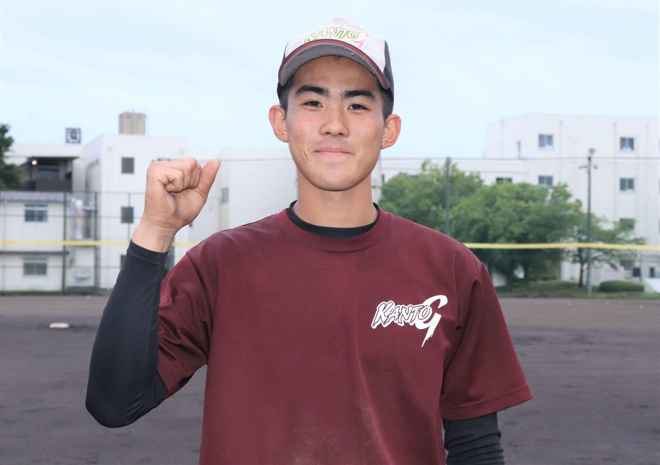 主将、4番、リリーフと初の夏の甲子園に向けフル回転を誓った高橋空大（撮影・黒須亮）