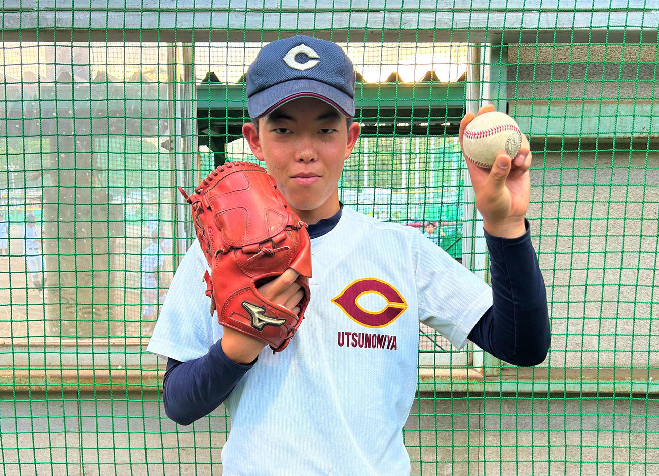 エースとしてチームを100年ぶりの夏の甲子園に導く稲田陽太投手（撮影・黒須亮）