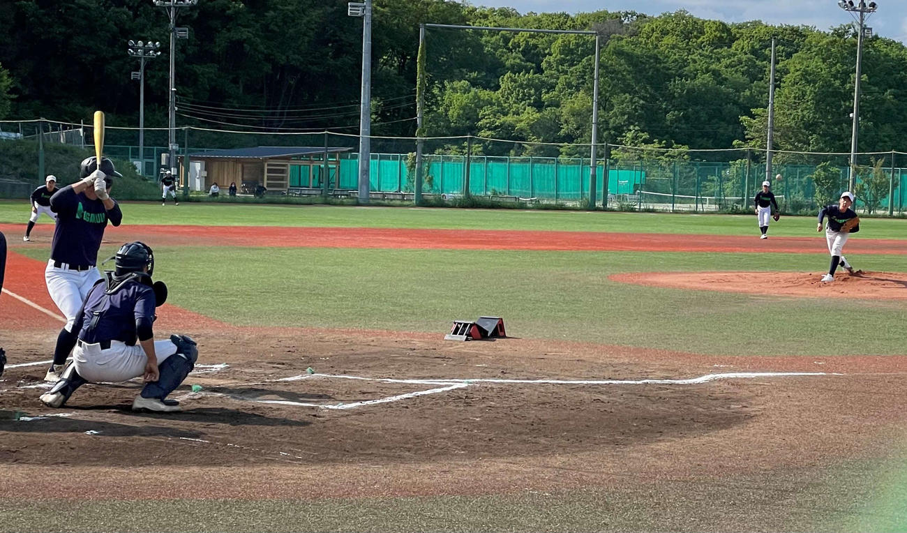 ラプソードを使う工学院大付野球部（提供写真）