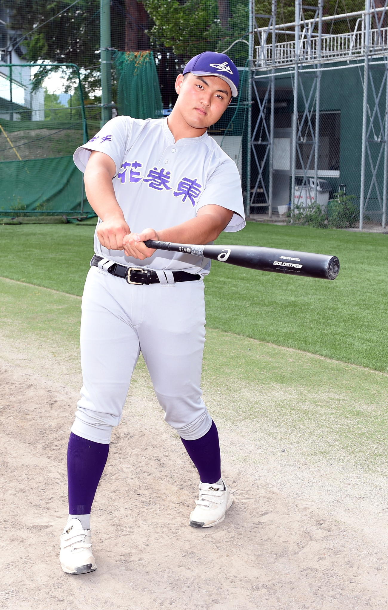 夏の甲子園出場を目指す花巻東・佐々木麟（撮影・山田愛斗）