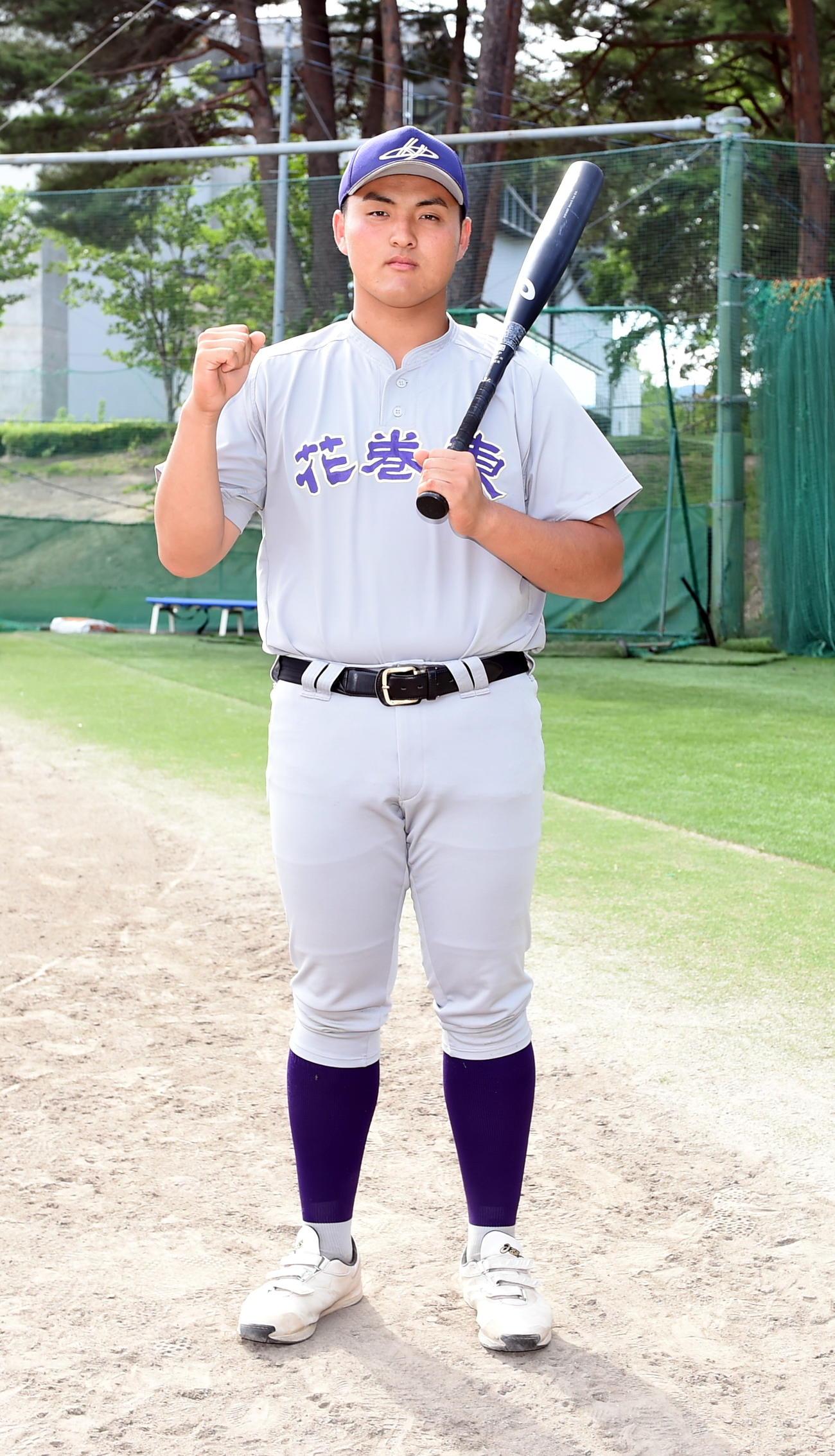 夏の甲子園出場を目指す花巻東・佐々木麟（撮影・山田愛斗）