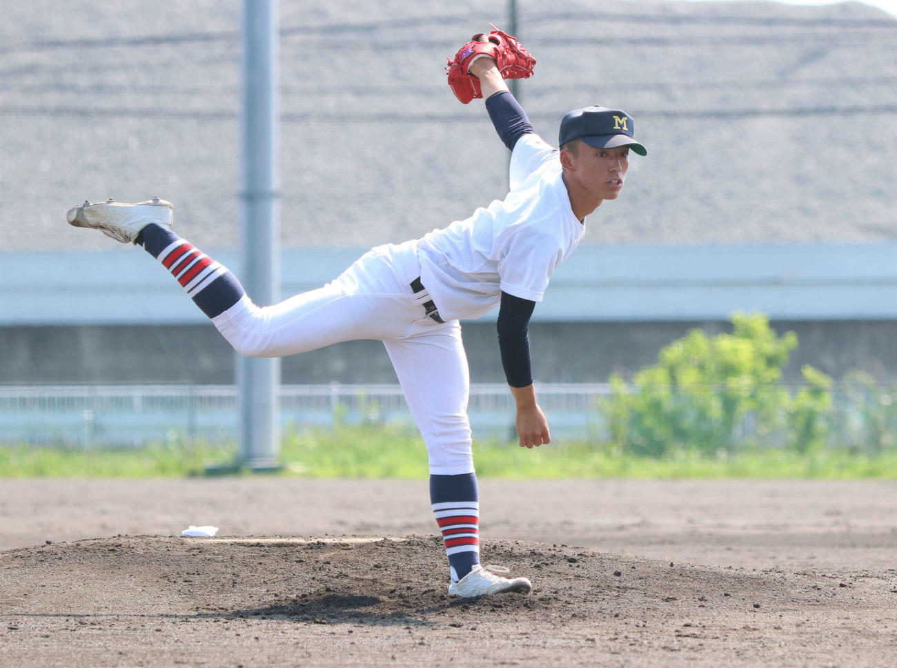 前橋商のエースとしてチームを13年ぶりの夏の甲子園に導く坂部（撮影・黒須亮）
