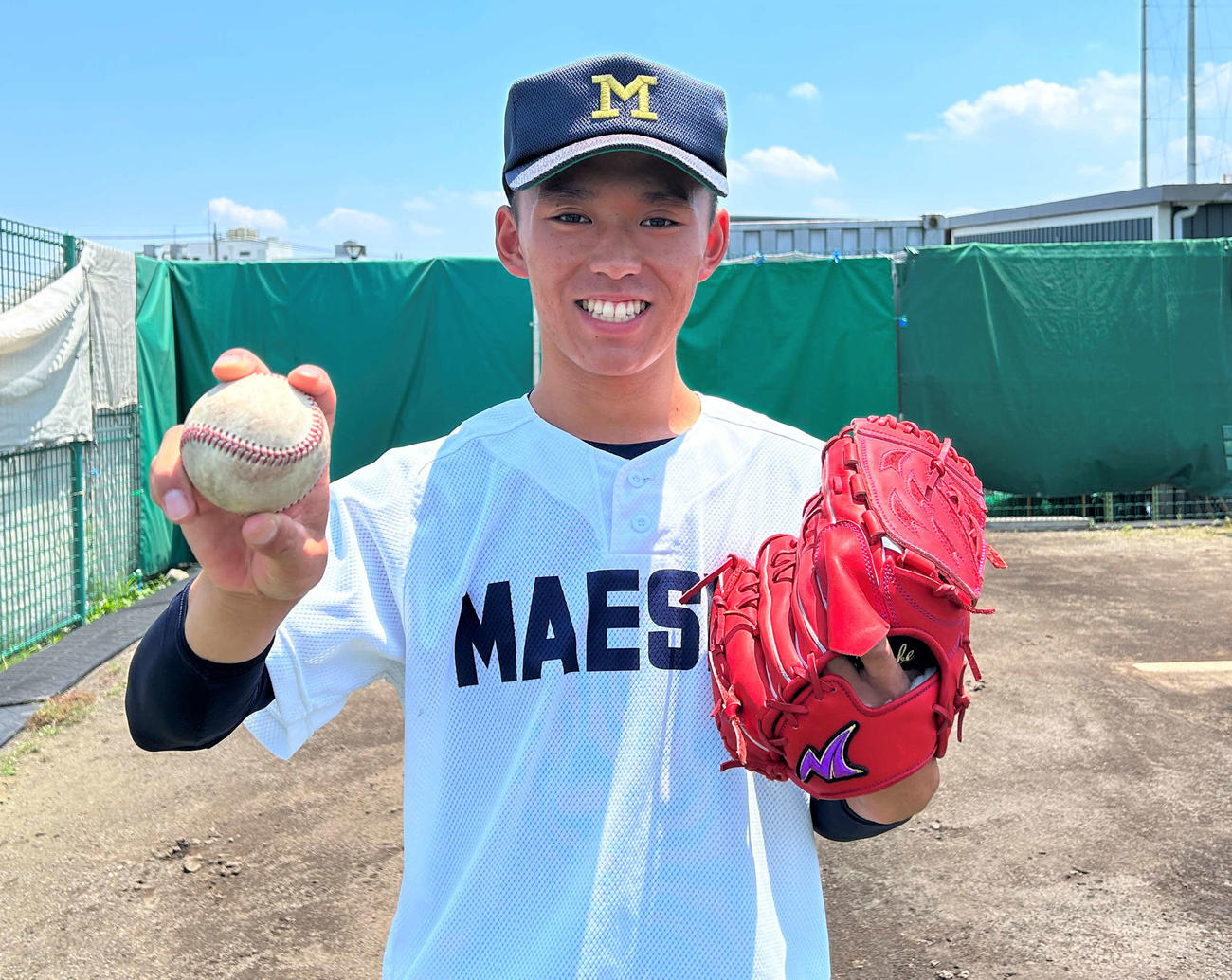 エースとして前橋商を13年ぶりの甲子園へ導く坂部羽汰（撮影・黒須亮）