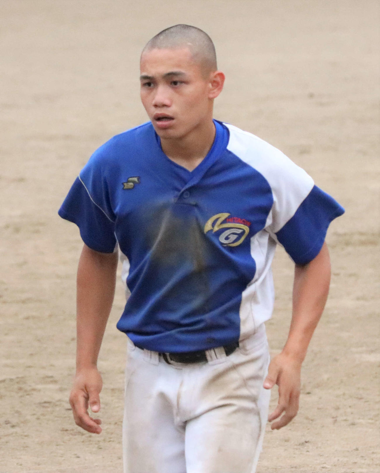 練習に励む明秀学園日立・陽（撮影・村山玄）