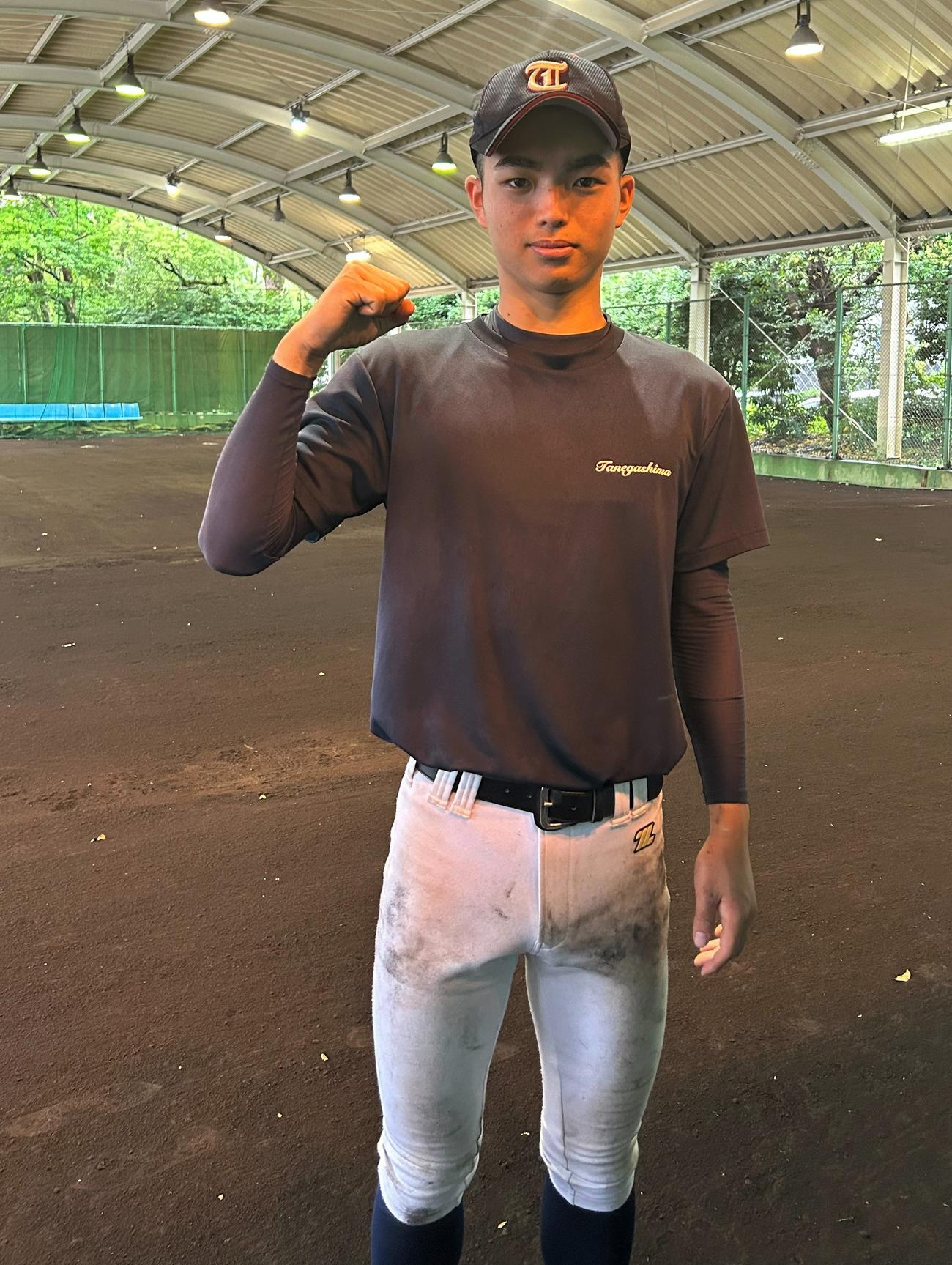 初戦突破へ意気込む種子島・林田主将（撮影・佐藤究）