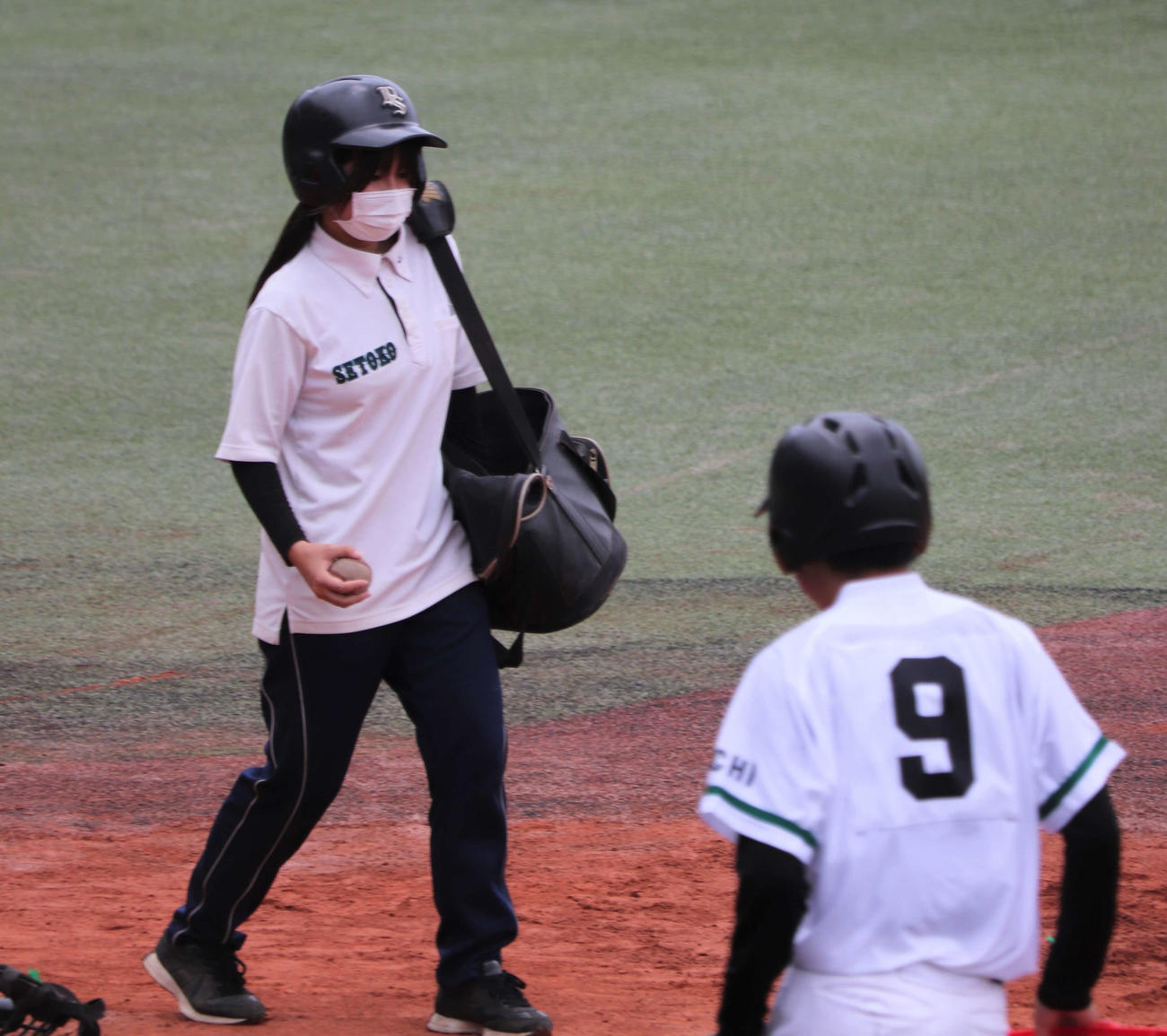 愛知1番星は瀬戸工科 女子マネージャー・川上美夢さんがノック補助で