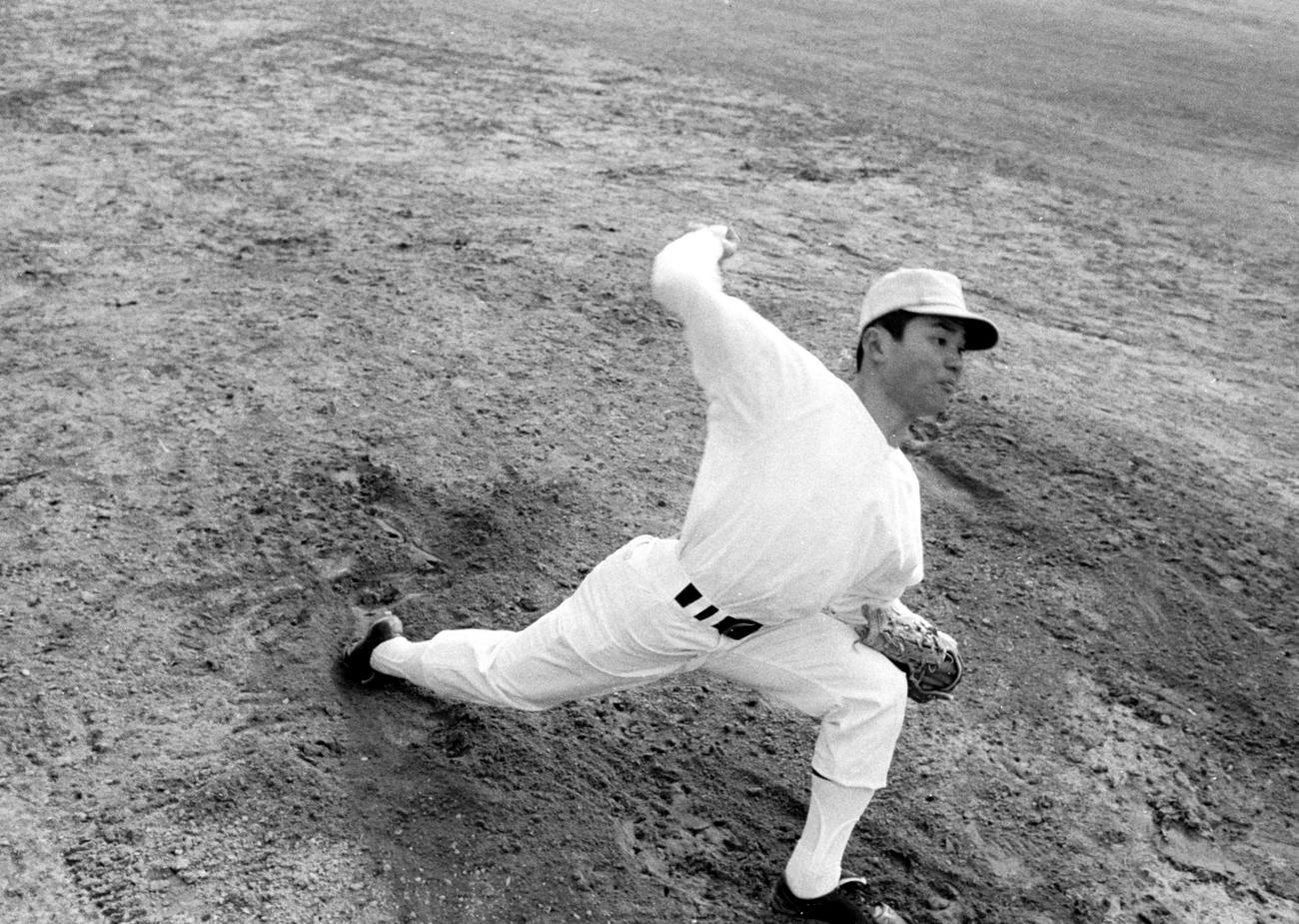 市神港高時代の山口高志氏（1968年撮影）